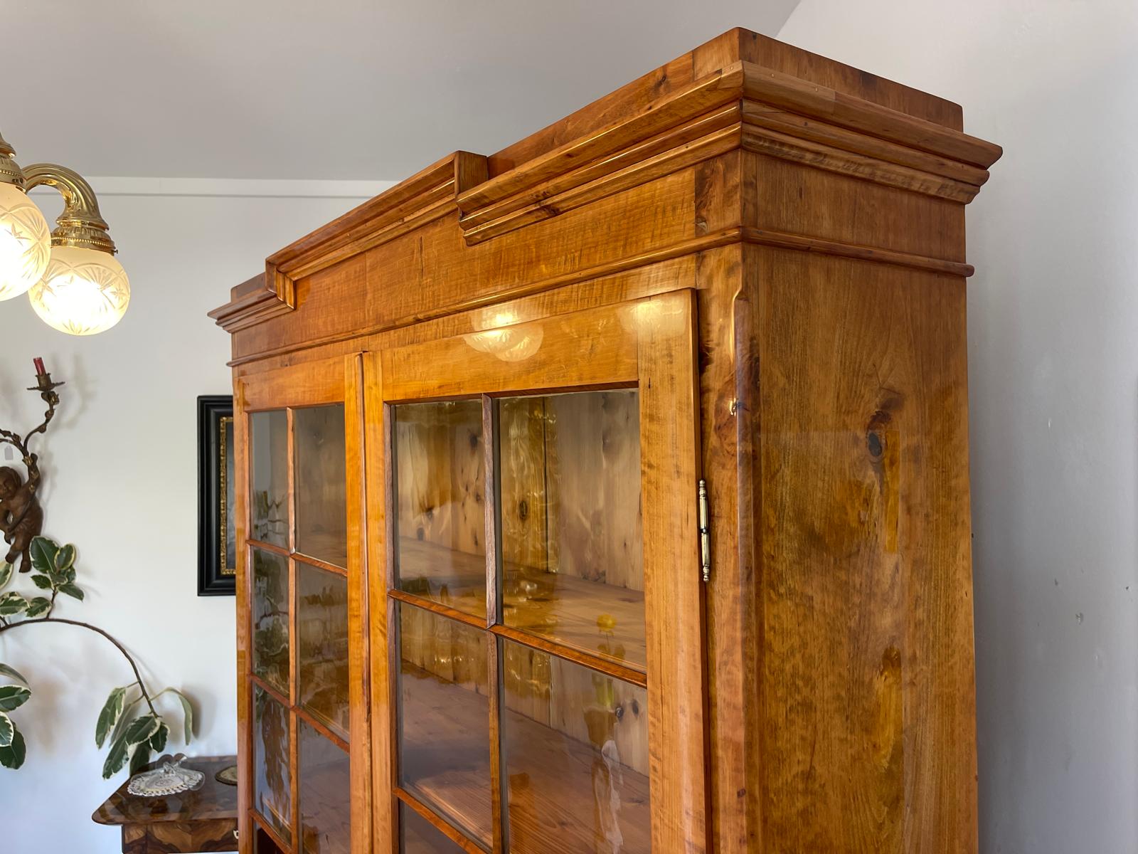 Antike Restaurierte Biedermeier Bücherschrank Vitrine Traumxemeplar Antiquität  G1641