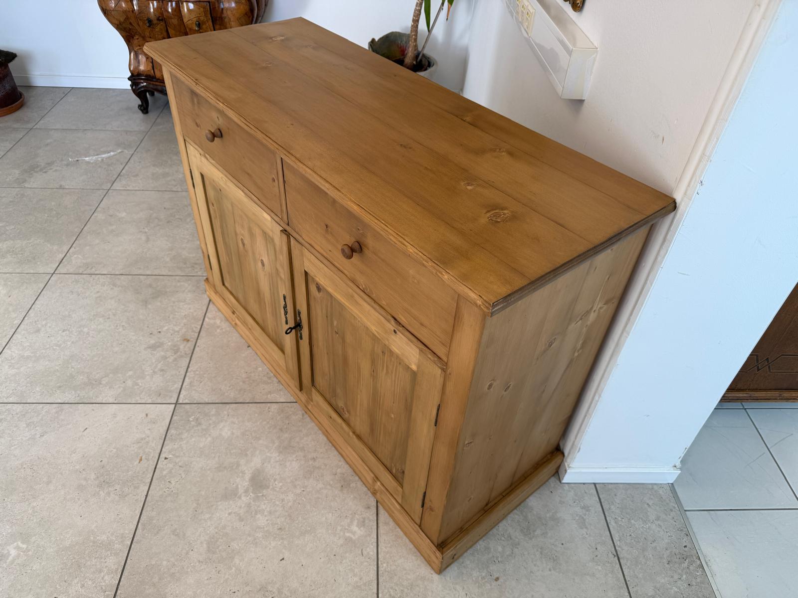 Bäuerliche Anrichte Laden Kommode Laden Kasterl Antik Weichholz Antik D1181