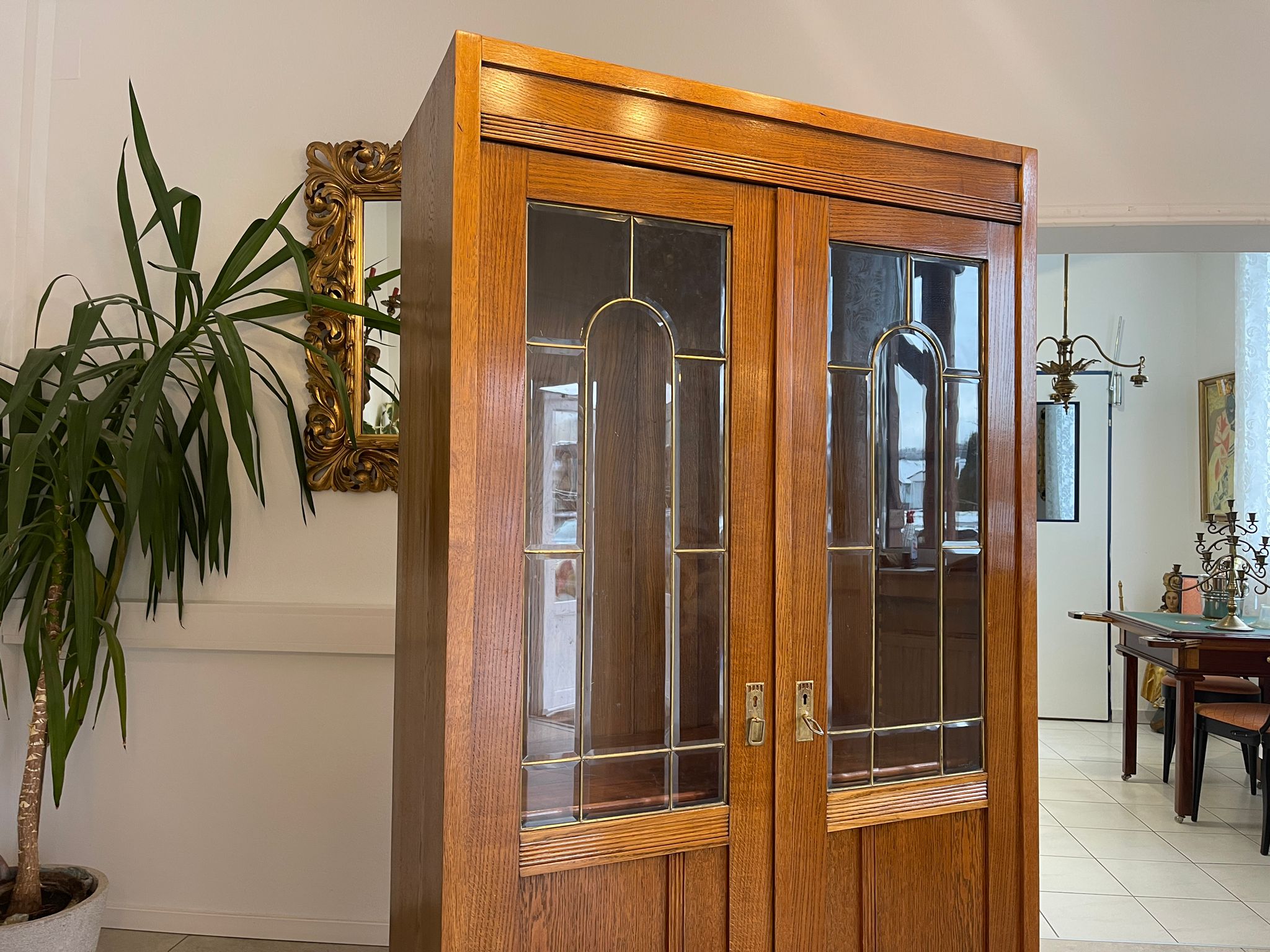 5b4a471a-13dc-4fb8-8d06-ede8b002f009 Sale Jugendstil Vitrine / Bücherschrank/ Antiquität A5041