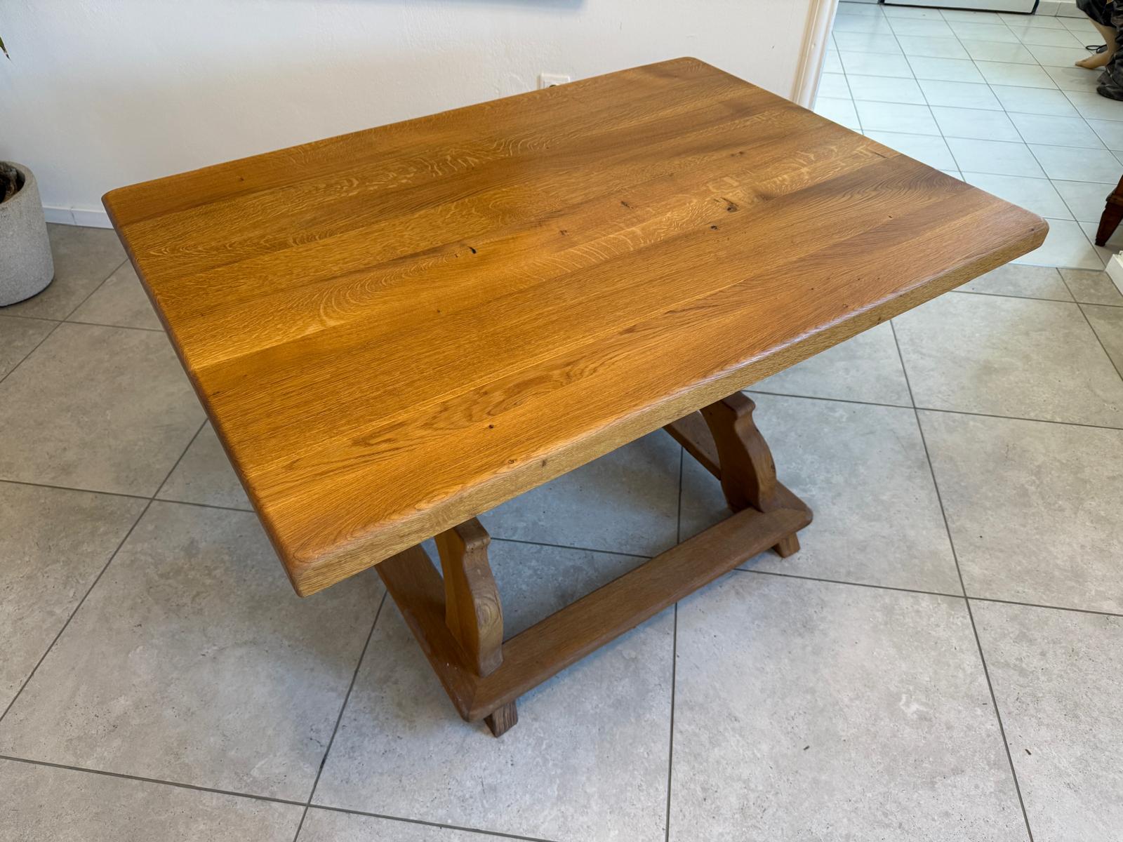 Jogltisch Bauerntisch Eichenholz Hüttentisch Bauernmöbel G2277