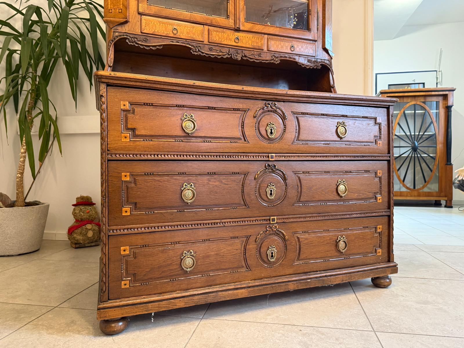 Originaler Josefinischer Aufsatzsekretär Aufsatzkommode Antiquität G2371