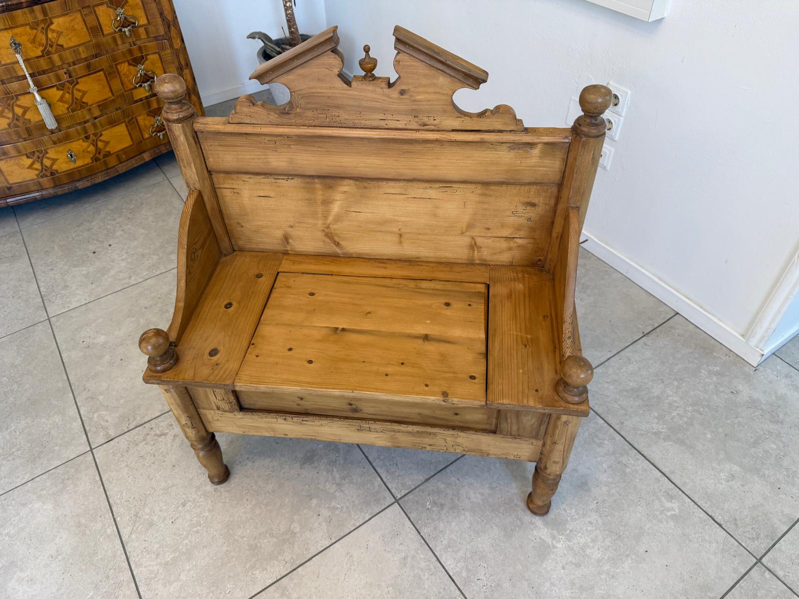 Küchenbank Sitzbank Naturholz Truhenbank 101cm D2822
