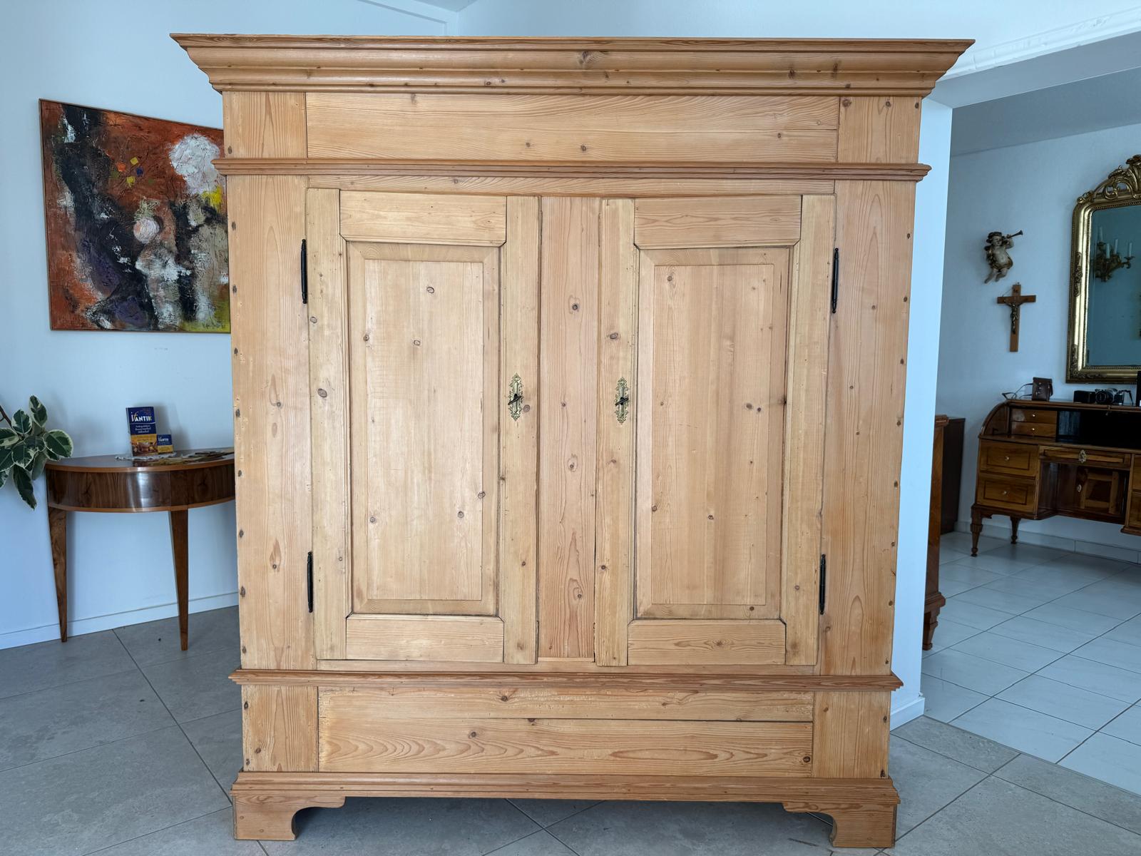 Originaler Bauernschrank Biedermeierschrank Hallenschrank Bauernkasten G2175