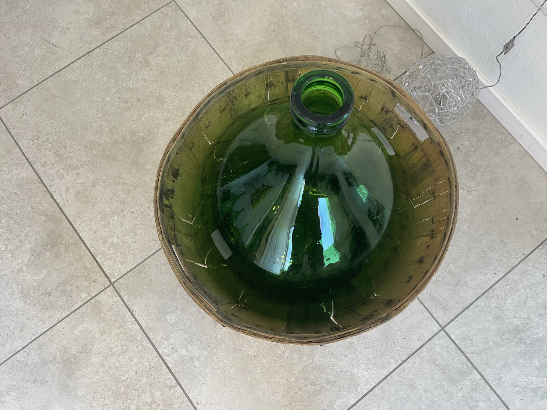bauernstube_174 Alte Ballonflasche Weinballon, Gärballon, Ballonflasche B1744Fl