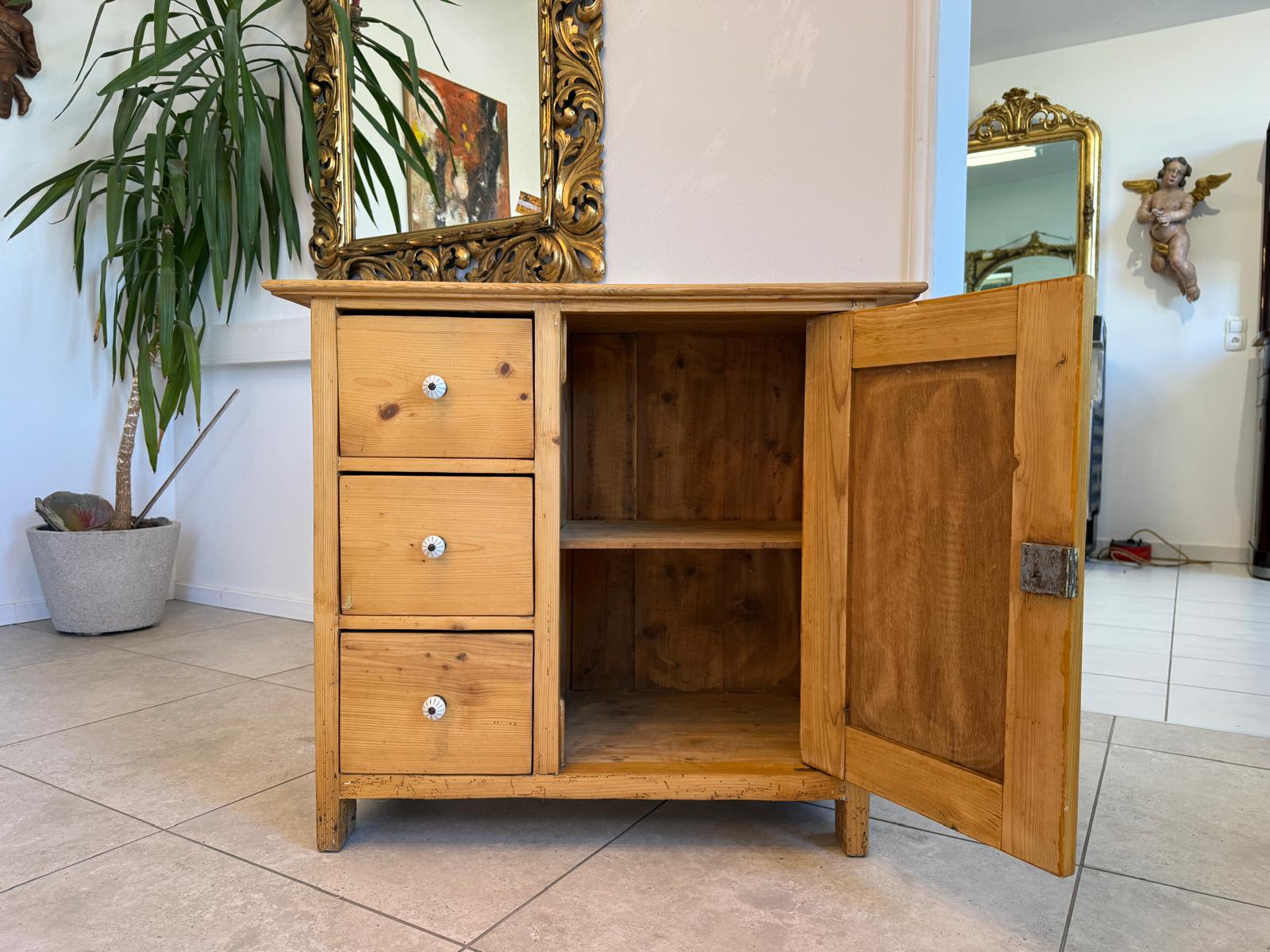 Alter Brotschrank Biedermeier Almerschrank Vorratsschrank Bauernkasten D2421
