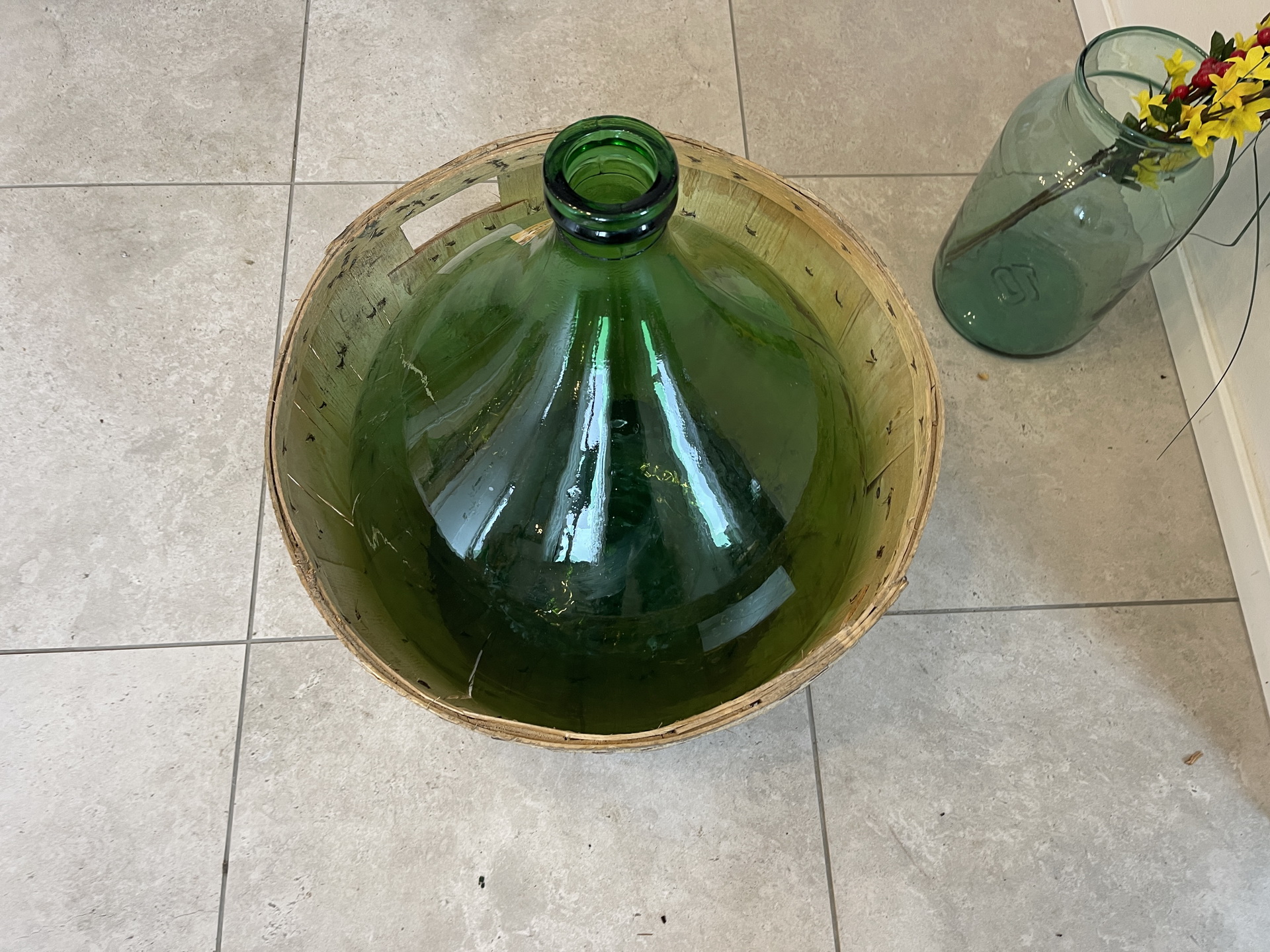 IMG_4306 Alte Ballonflasche Weinballon, Gärballon, Ballonflasche A4712