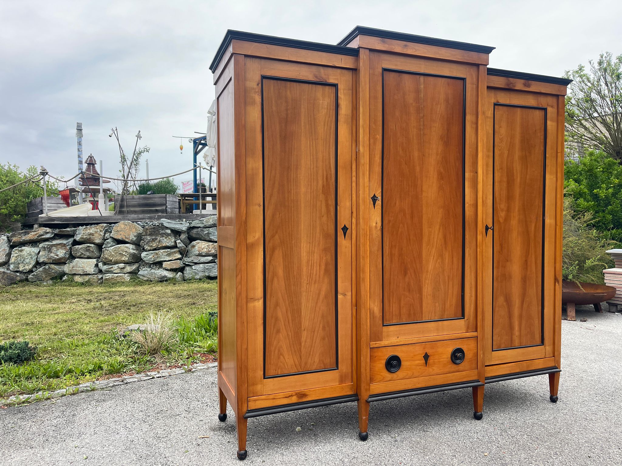 Jugendstil Garderobenschrank Kleiderschrank Schrank G1613