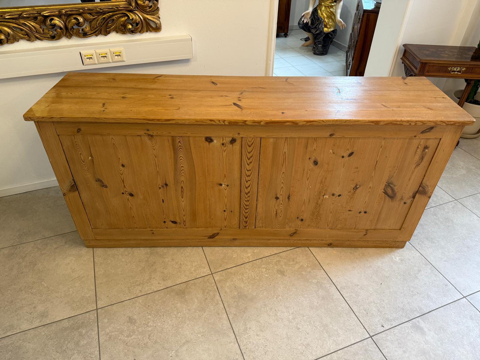 Urige bäuerliche Bar Altholz Vintage Verkaufstheke Schneidertisch G2256