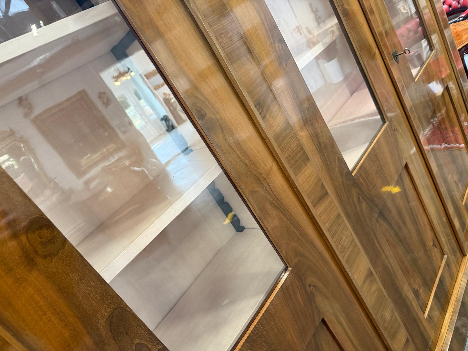 SALE Restaurierte Biedermeier Vitrine Bücherschrank Bibliotheksschrank ANTIQUITÄT D1225