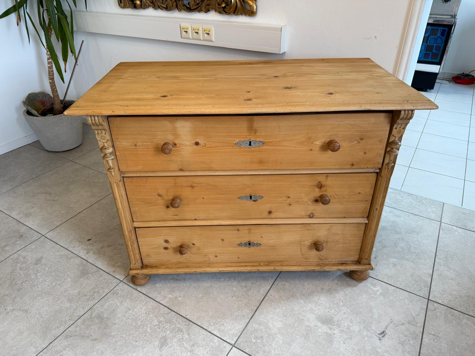 Bäuerliche Gründerzeit Anrichte Kommode Kasterl Bauernmöbel Antik D1201