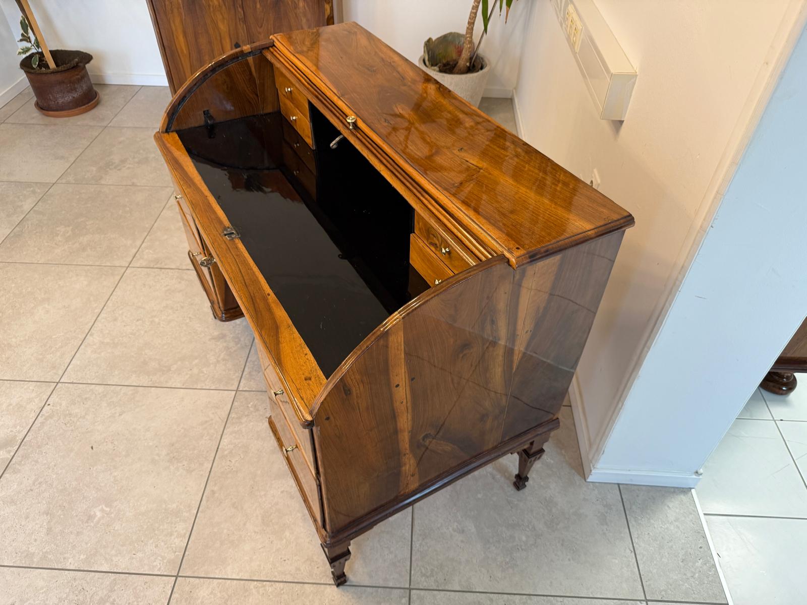 Sale Restauriert Barock Rolladen Sekretär um 1780 Antiquität G2049