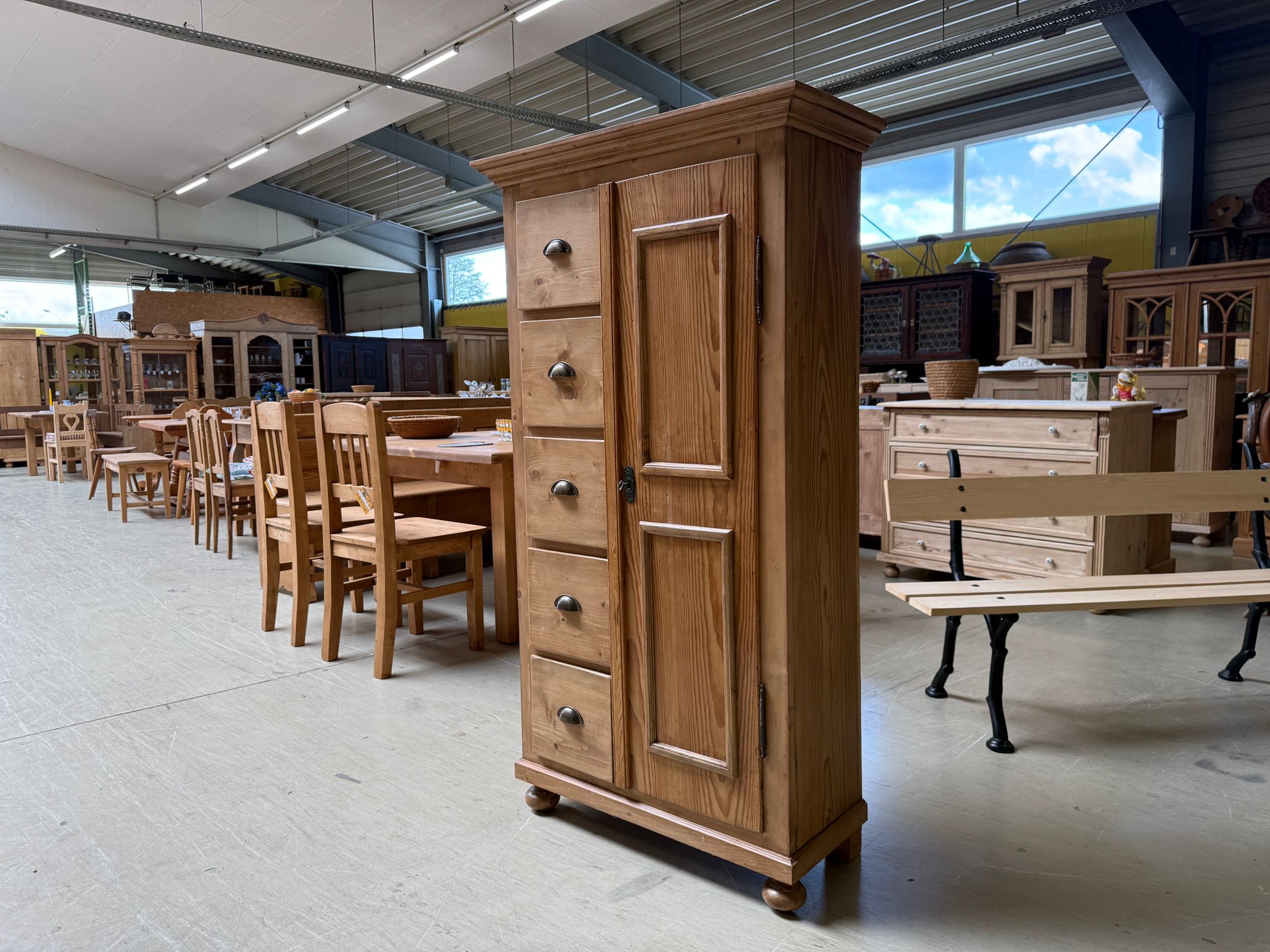 Uriger Biedermeier Brotschrank Almerschrank Vorratskasten Kasten Antik G1659