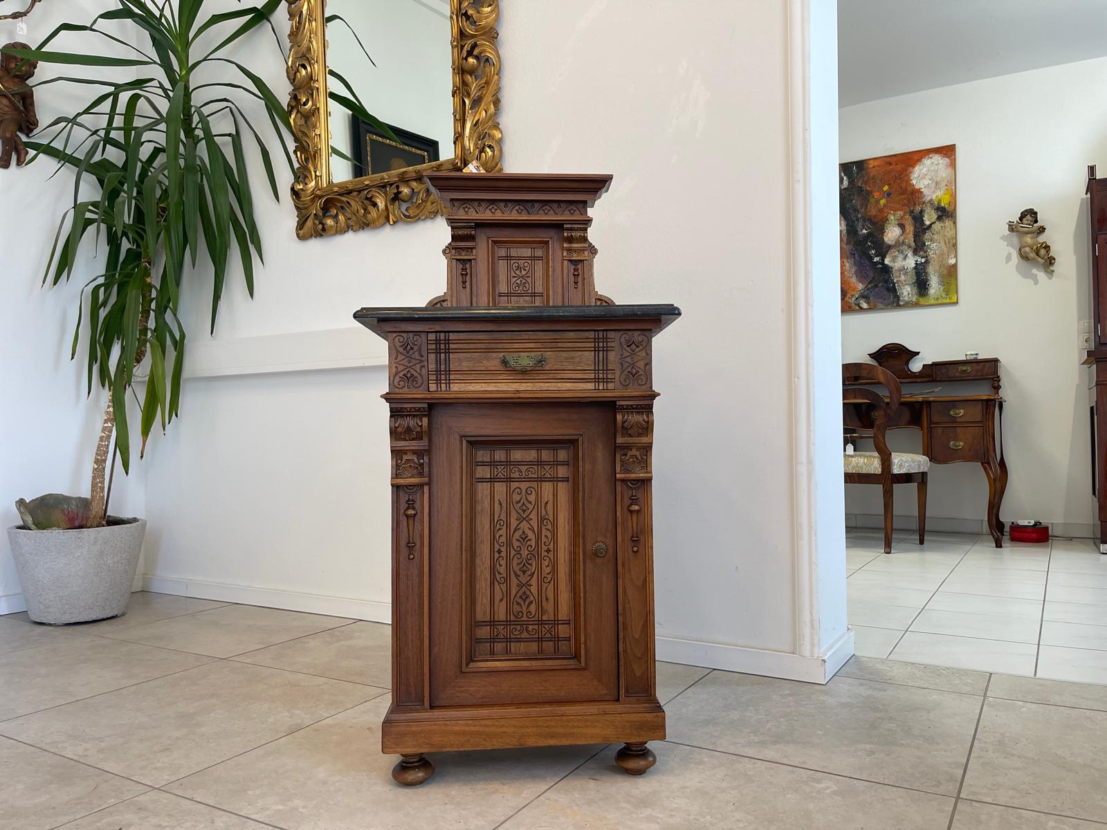 Originales Gründerzeit Historismus Nachtkasterl Anrichte Antiquität G1349