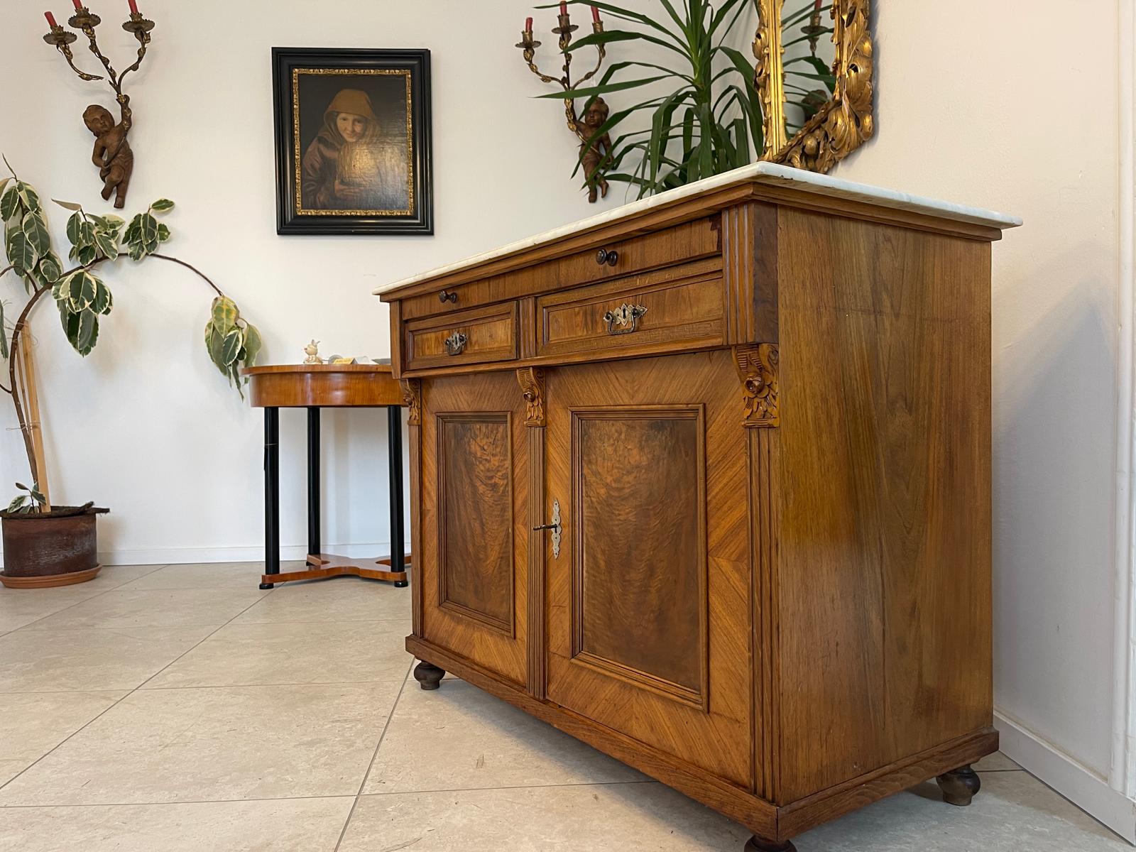 Originale Gründerzeit Anrichte Schrank Vertiko Antiquität G1340