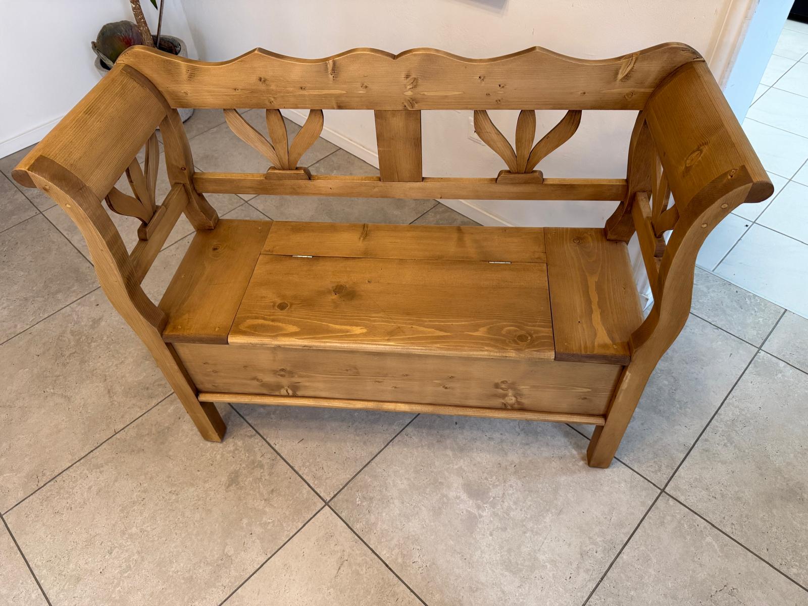 Truhenbank Küchenbank Bauernmöbel Bauernmöbel Antik D1085