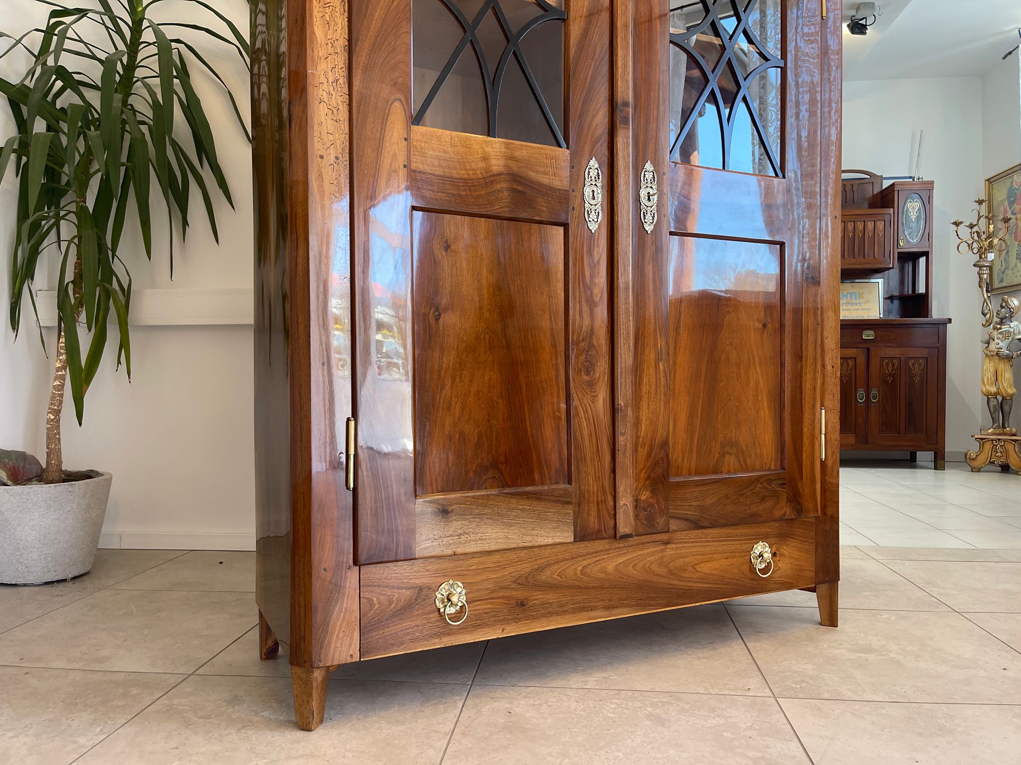 SALE Restaurierte Biedermeier Vitrine Bücherschrank Glasschrank TRAUM ANTIQUITÄT G1375