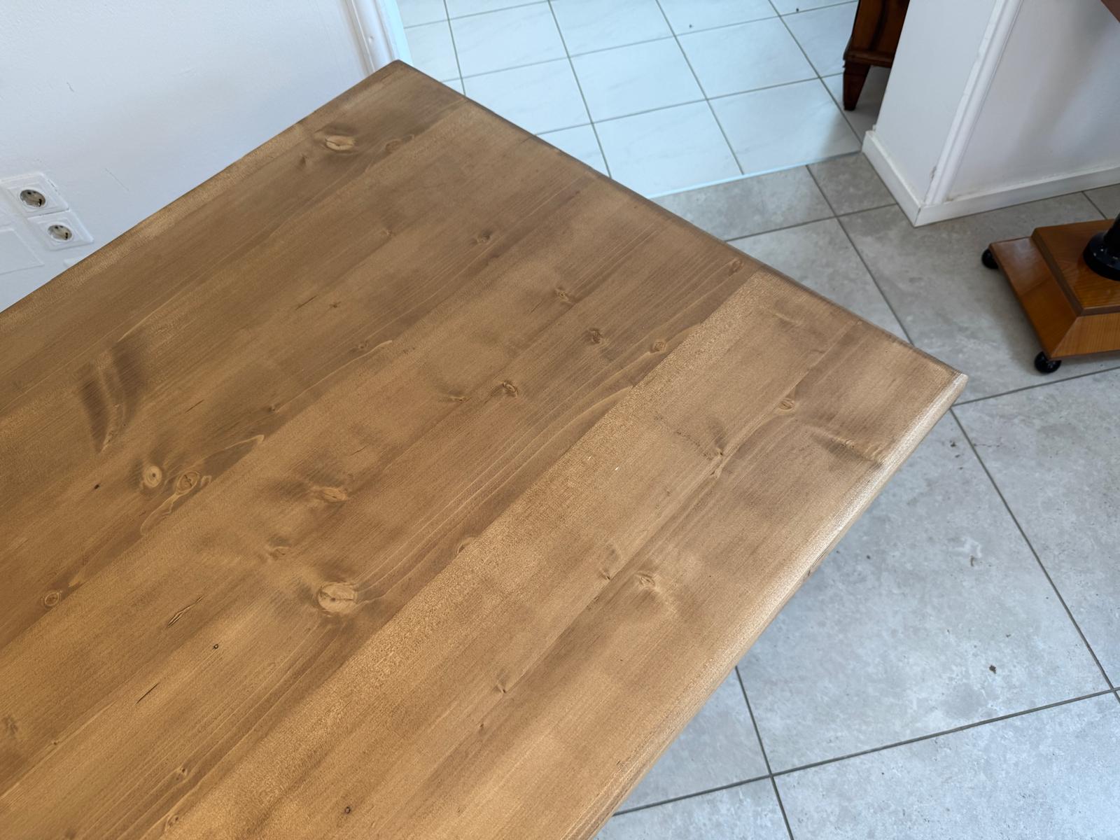 Massiver Bauerntisch Naturholz Fichte Esstisch Wandtisch G1804