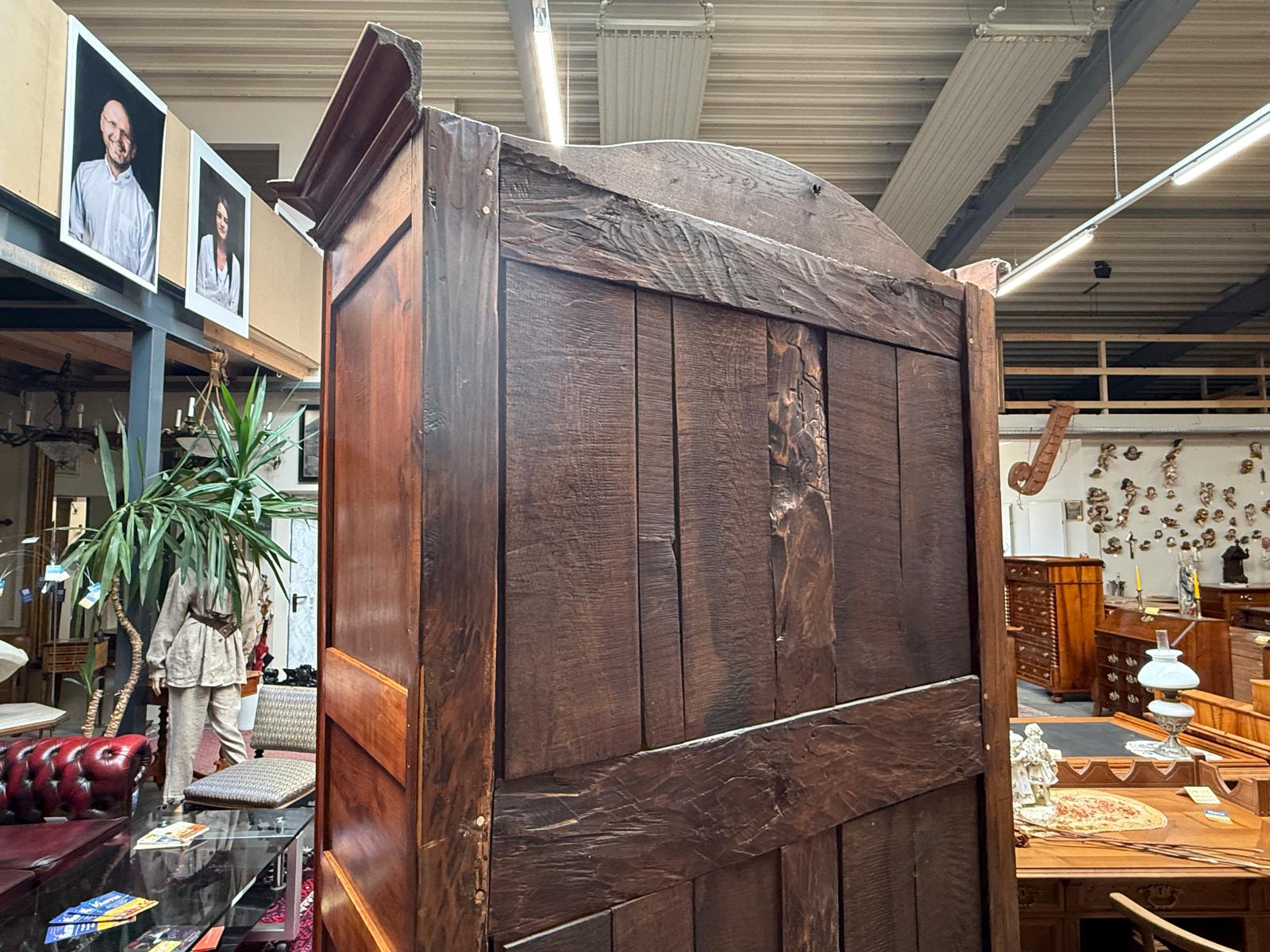 Kabinettschrank um 1800 – viertürig, Nussbaum, Originalzustand Antiquität ifantik G2036