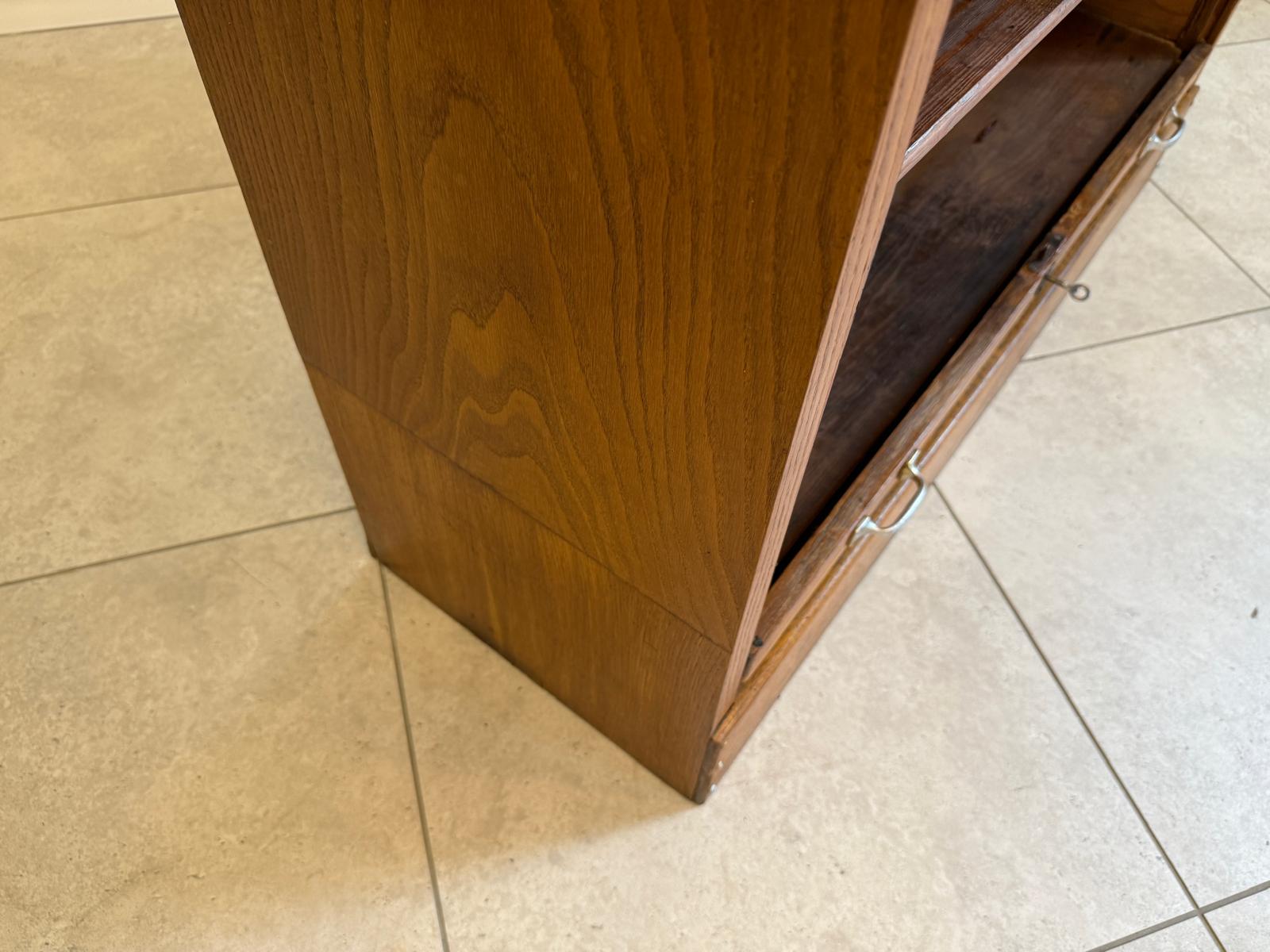 Jugendstil Rolladenschrank Antik Braun Büroschrank G2018