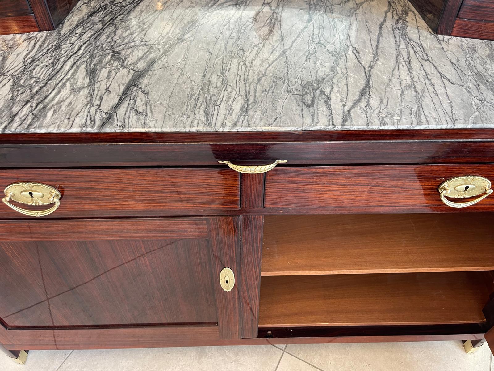 Sale Restauriertes Jugendstil Designerbuffet Aufsatzbuffet Originalstück G1377