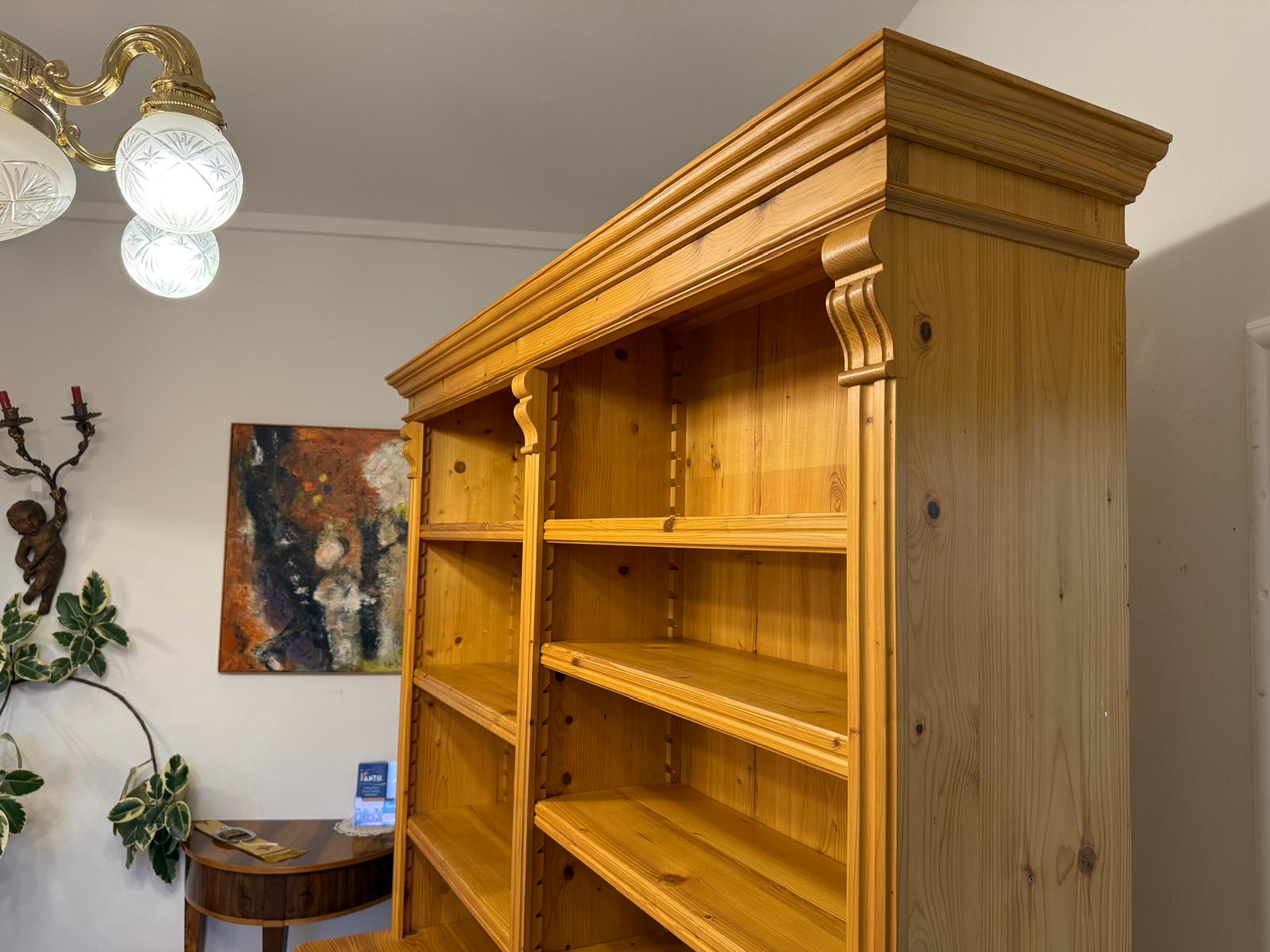 Grosses Bücherregal Stellage Bücherschrank Bauernkasten Bücherwand G2408