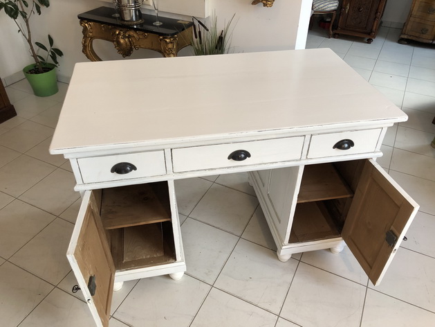 biedermeier-barock-bauernm-bel_65 uriger Naturholz Gründerzeit Schreibtisch Sekretär X2185