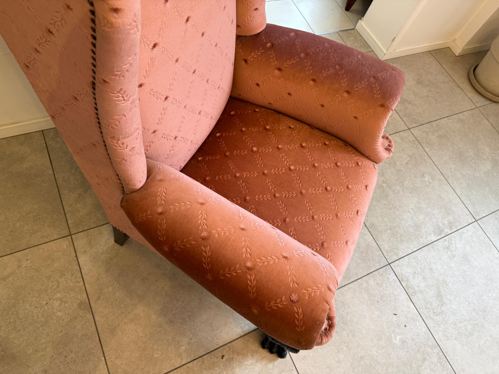 Originaler Historismus Ohrenfauteuil Ohrensessel Fauteuill D1152