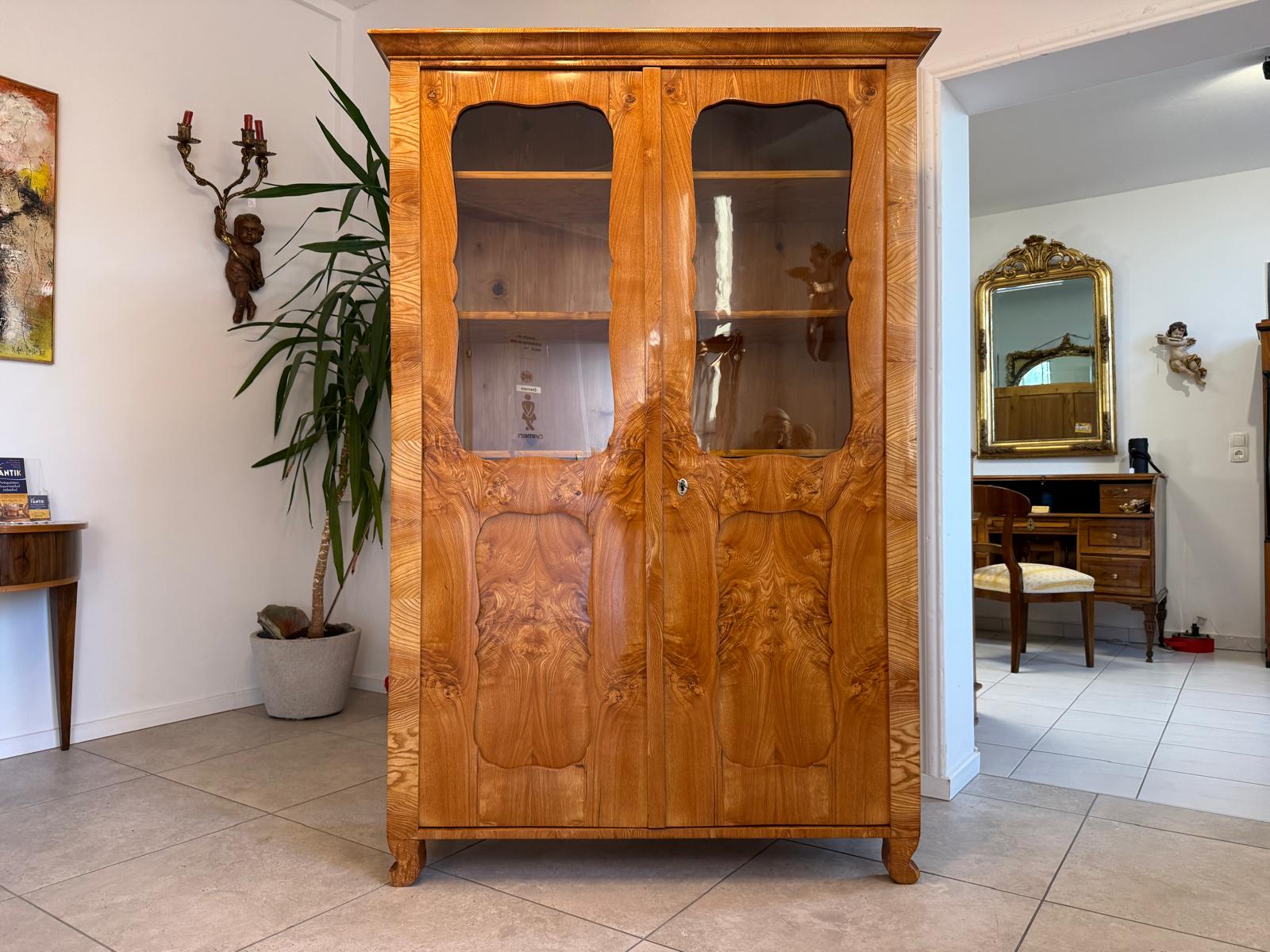 Sale Restaurierte Biedermeier Vitrine Bücherschrank Glasschrank G2351