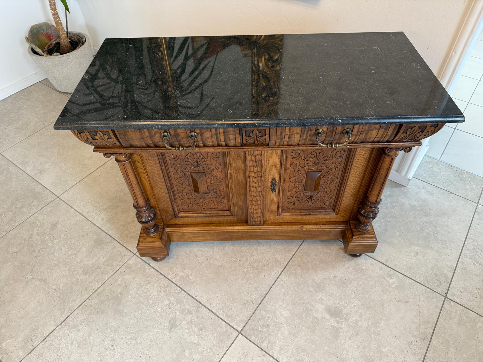 Sale Gründerzeit Anrichte Säulen Kommode Original Waschtisch G2248