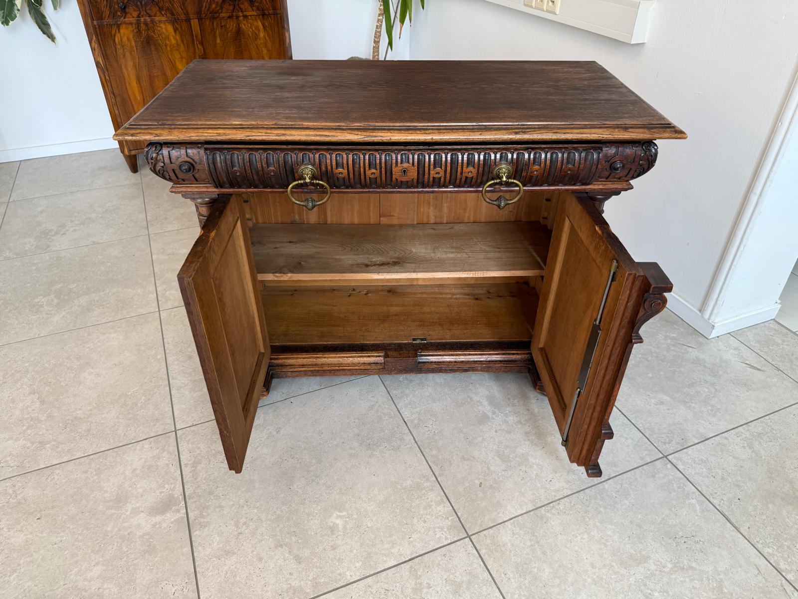 Säulenanrichte Gründerzeit Anrichte Schrank Antiquität G1886