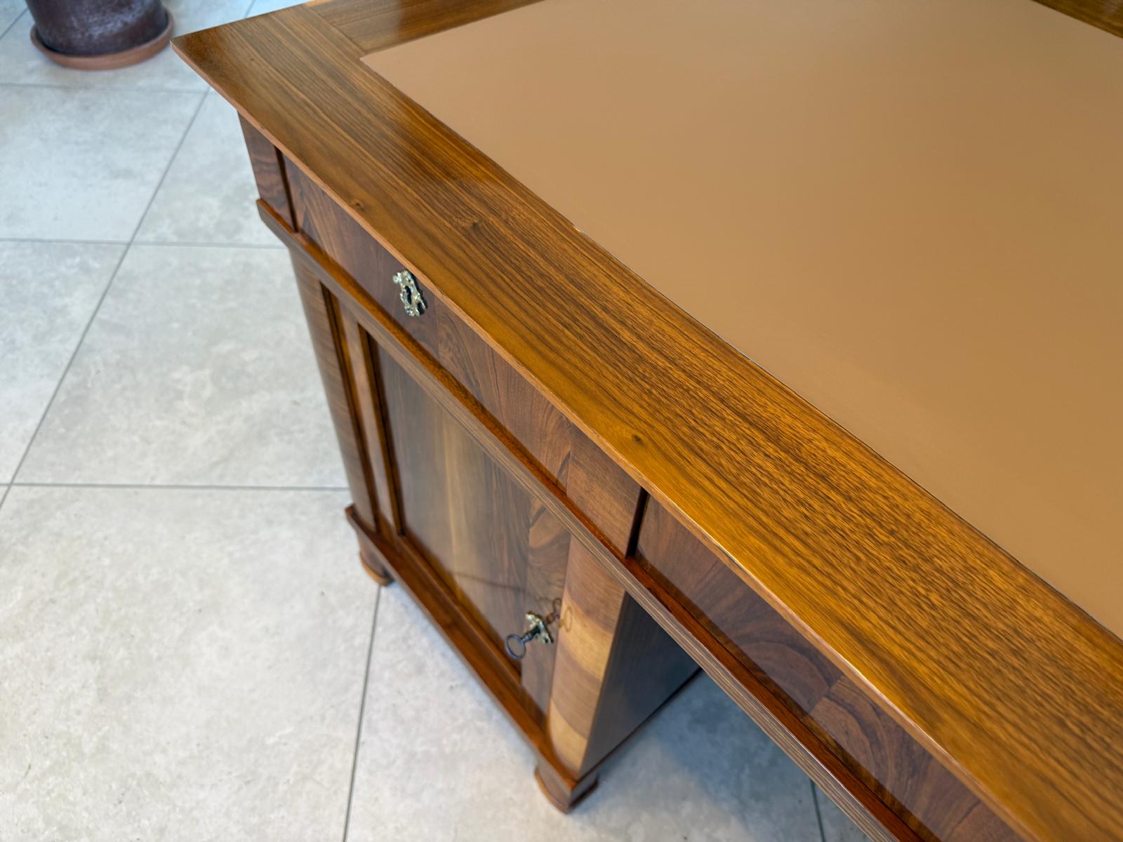 Restaurierter Biedermeier Schreibtisch Sekretär Bürotisch Antiqutität G2163