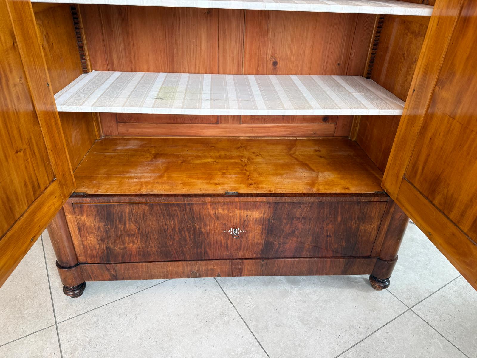Sale Original Biedermeier Schrank Kasten Nussholz Antiquität D2365