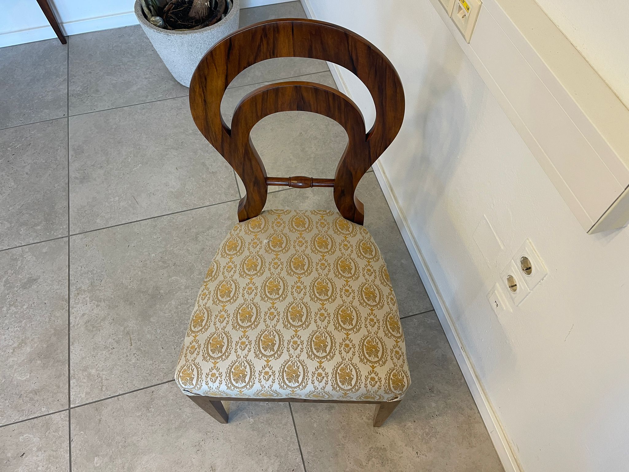 Restaurierter Biedermeier Sessel Schaufelstuhl Traumstück = 1 Stk. G1067