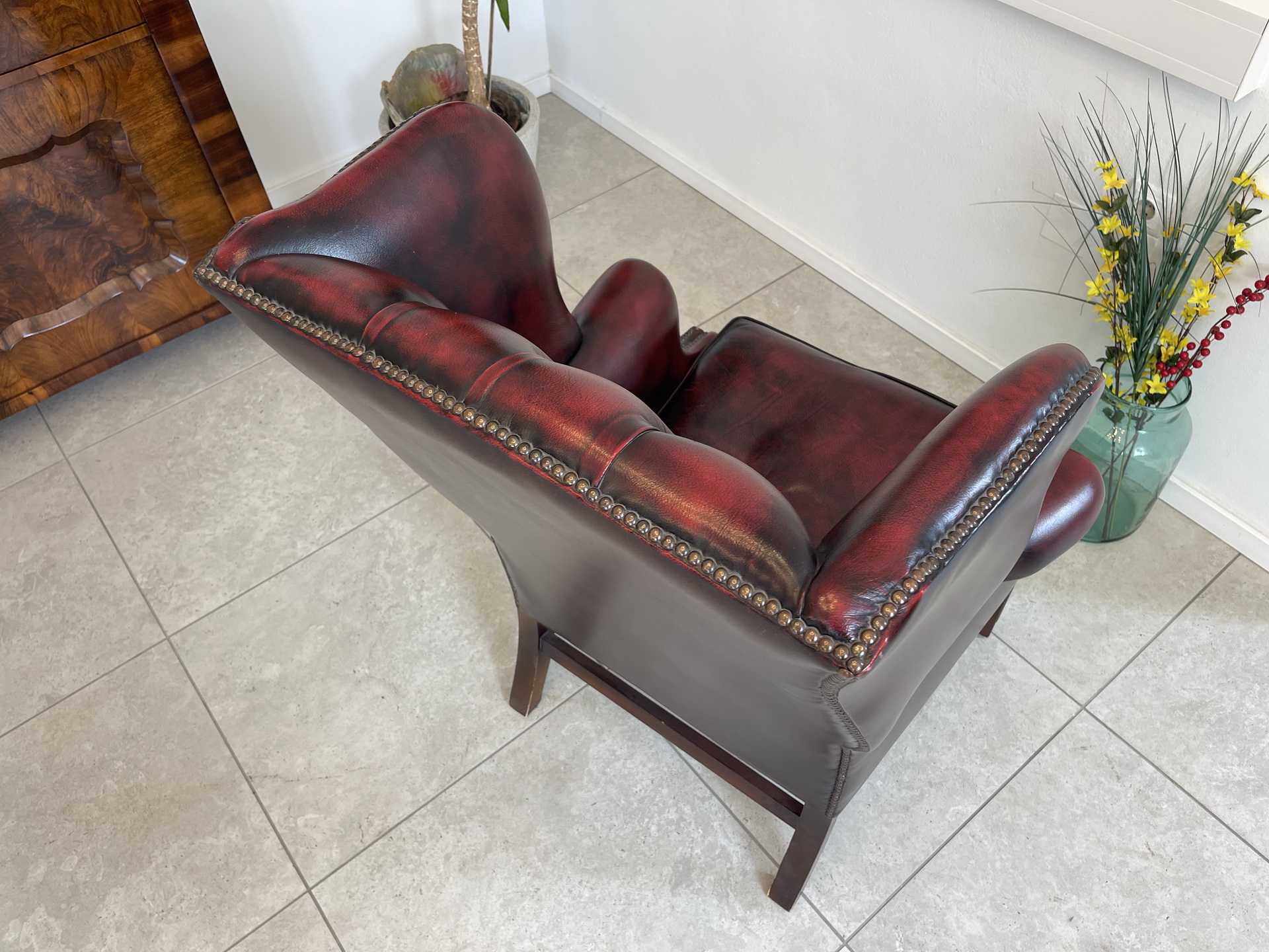 IMG_8184 Chesterfield Ohrenfauteuil Clubfauteuil Sessel A4398