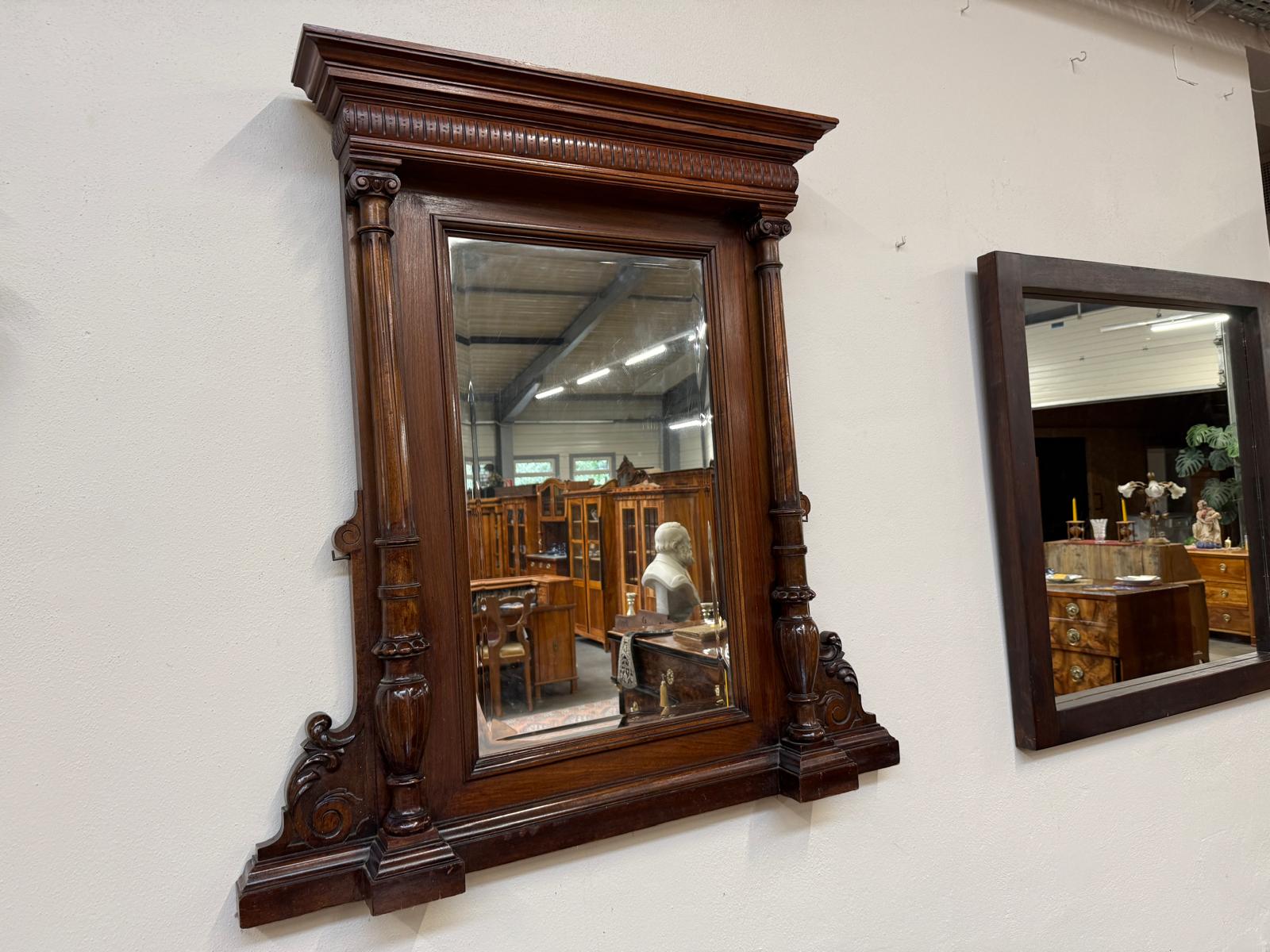 Original Gründerzeit Wandpsiegel Dekospiegel Antik D2851