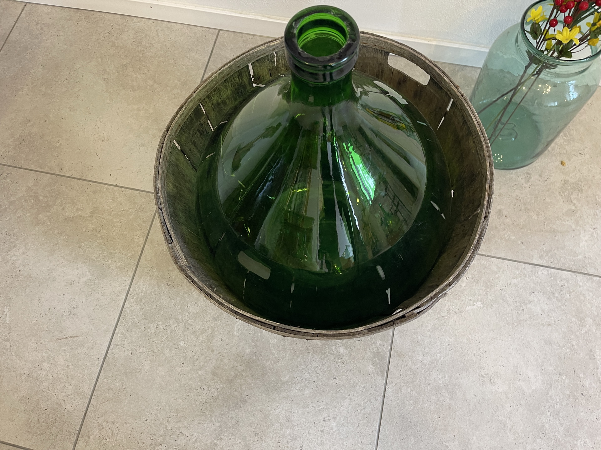 IMG_4396BNLpE3CSfOsNA Alte Ballonflasche Weinballon, Gärballon, Ballonflasche A4726