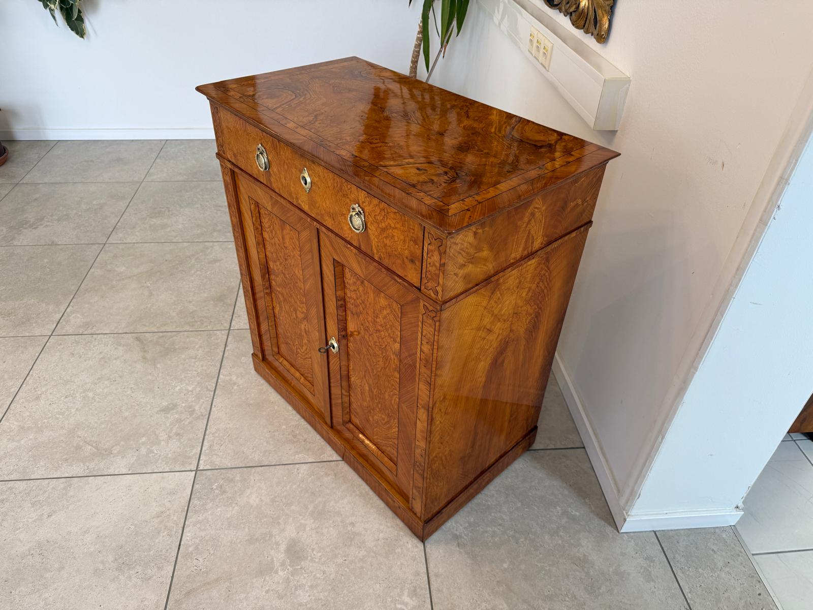 Restauriertes Biedermeier Trumeau Anrichte Antiquität D1193