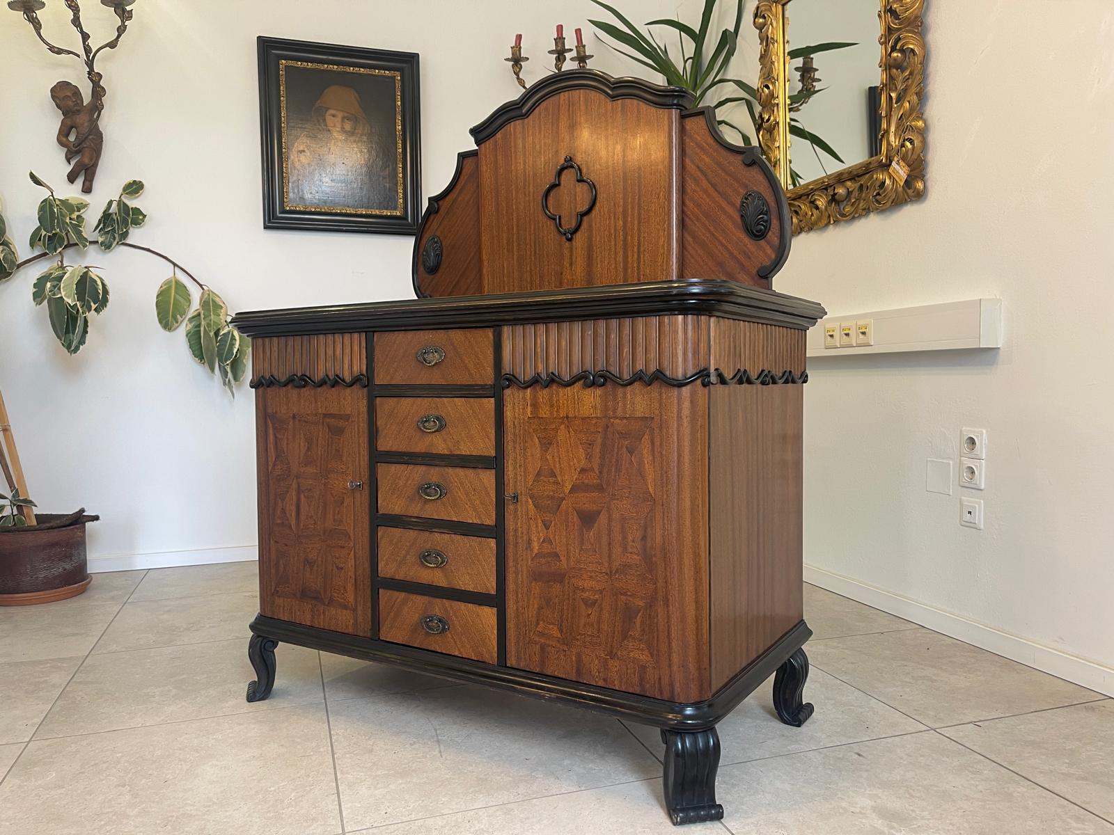 Historismus Sideboard Theke Kommode G1141 Historismus Sideboard Theke Kommode G1141