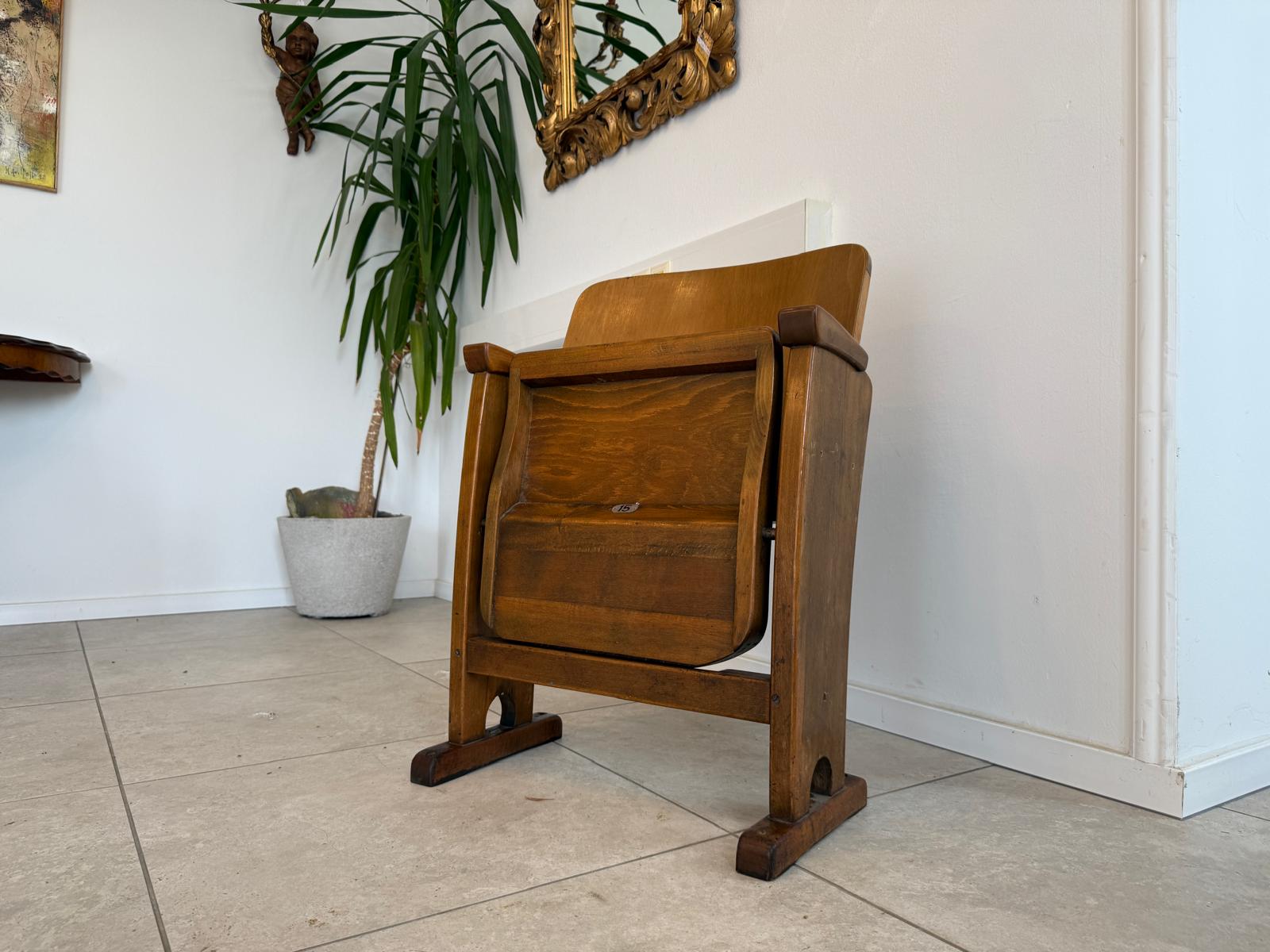 Original Wiener Kinosessel 1er Sitz Klappstuhl Stuhl Nostalgie G1720