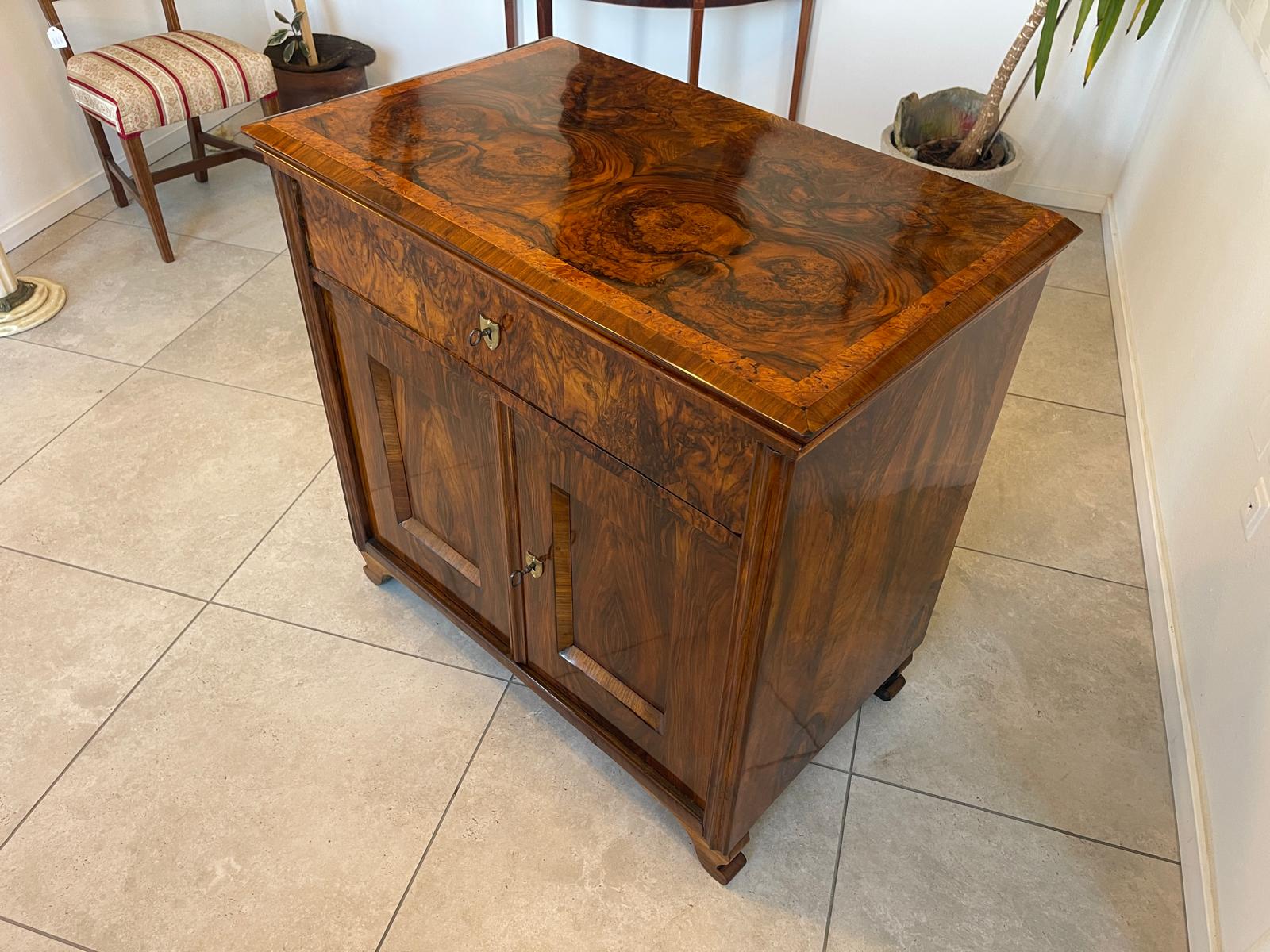 Altrestauriertes Biedermeier Trumeau Anrichte Kommode Antiquität A5146
