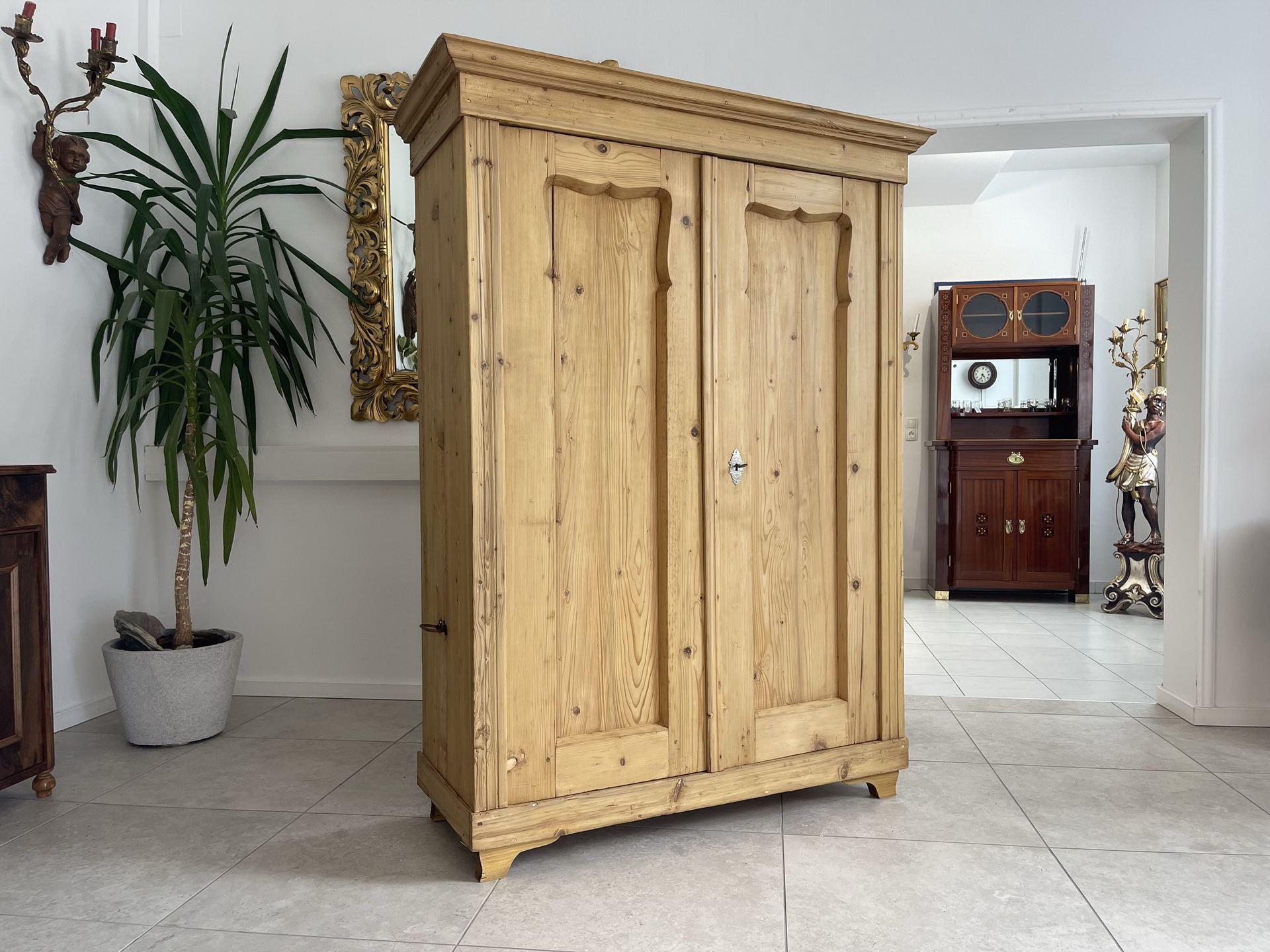 Bauernschrank_145k3Lnn5ZG9wi4S Original Biedermeier Bauernschrank Bauernkasten B1552