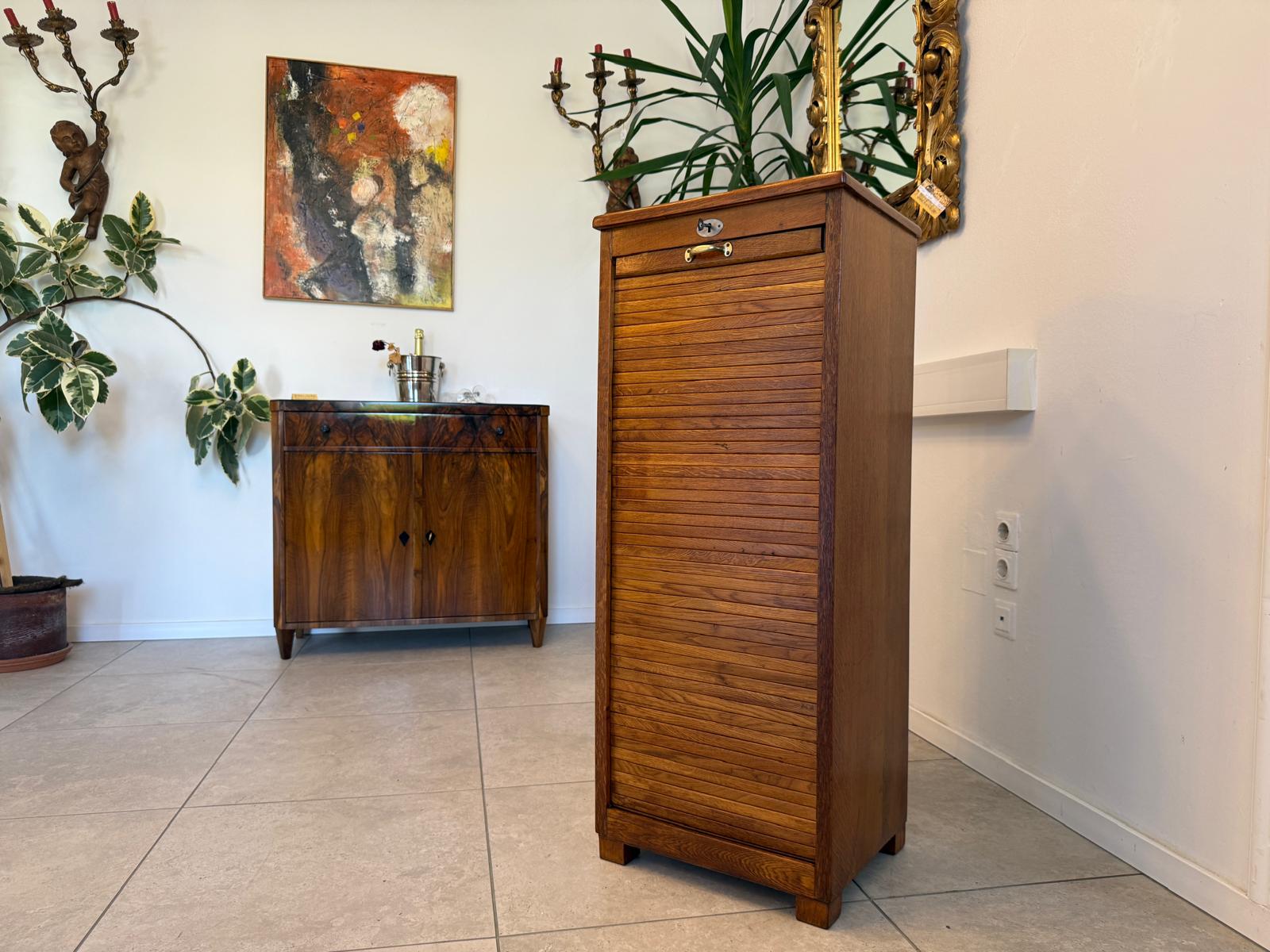 Restaurierter Jugendstil Rolladenschrank Rolladenkasten G1963