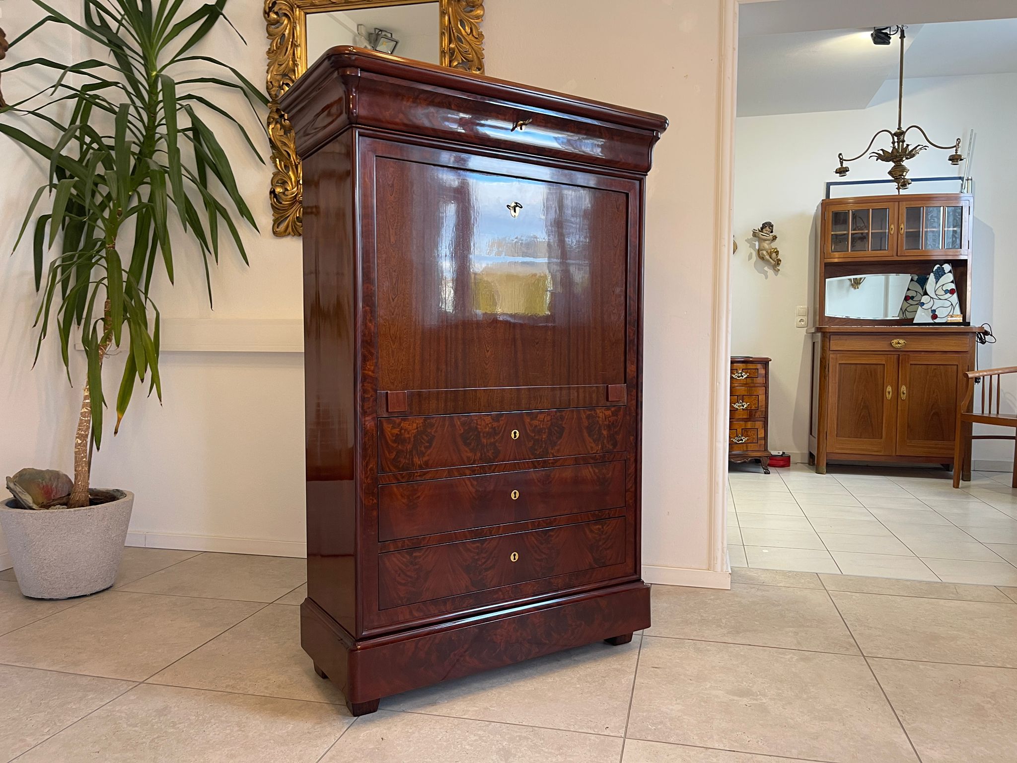Sale Restaurierter Spätbiedermeier Standsekretär Schellack G1069