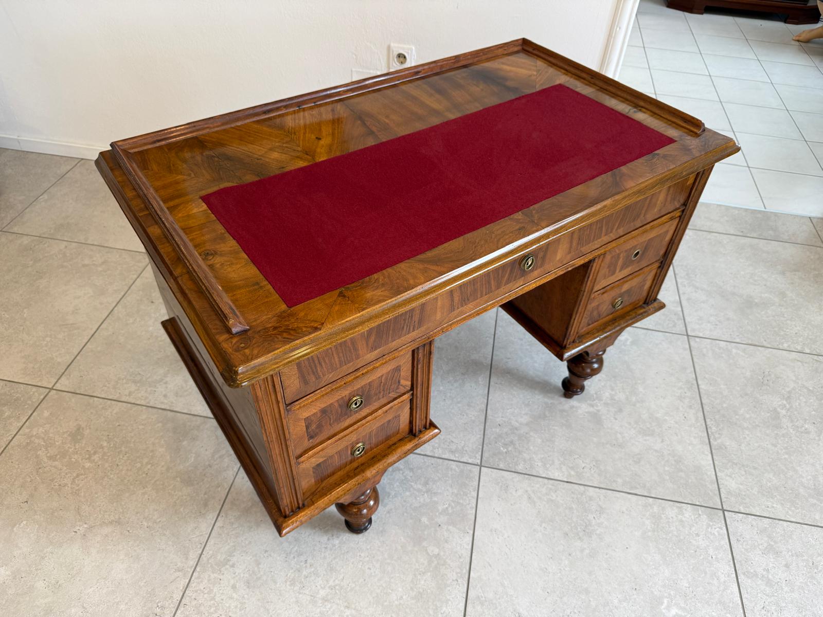Sale Originaler Gründerzeit Schreibtisch Sekretär Nussholz G1857-1