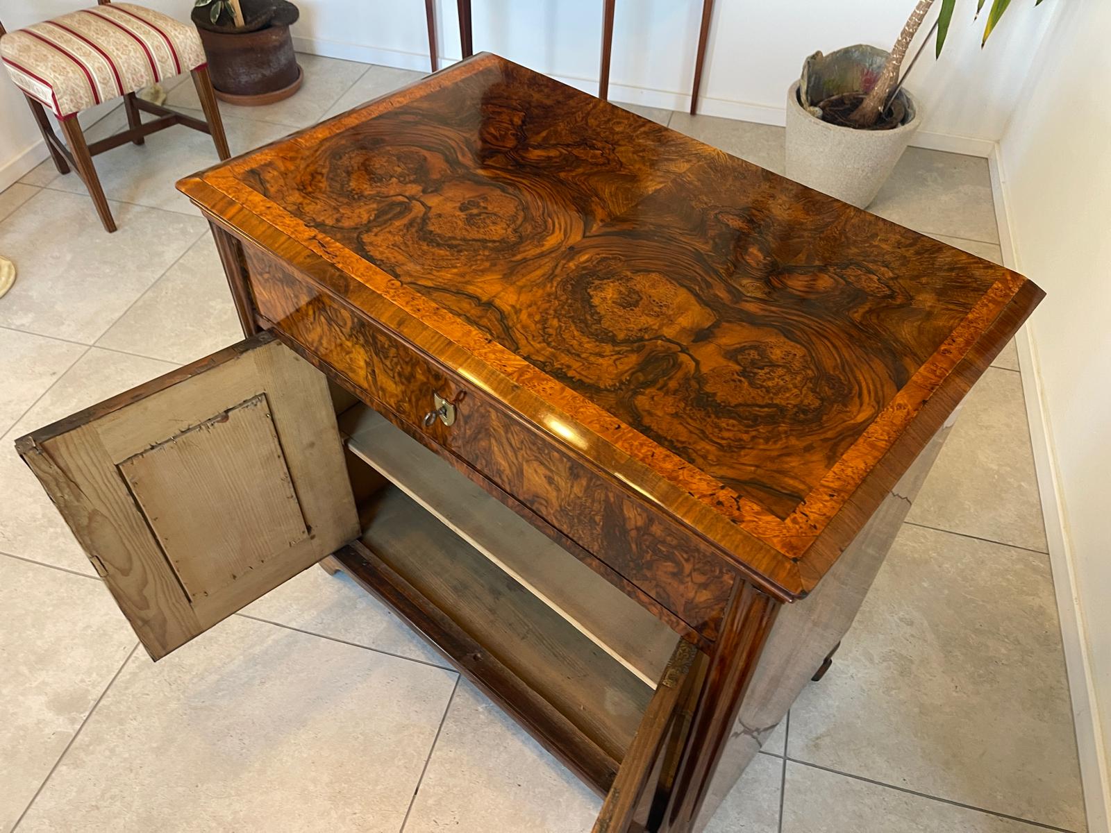 Altrestauriertes Biedermeier Trumeau Anrichte Kommode Antiquität A5146