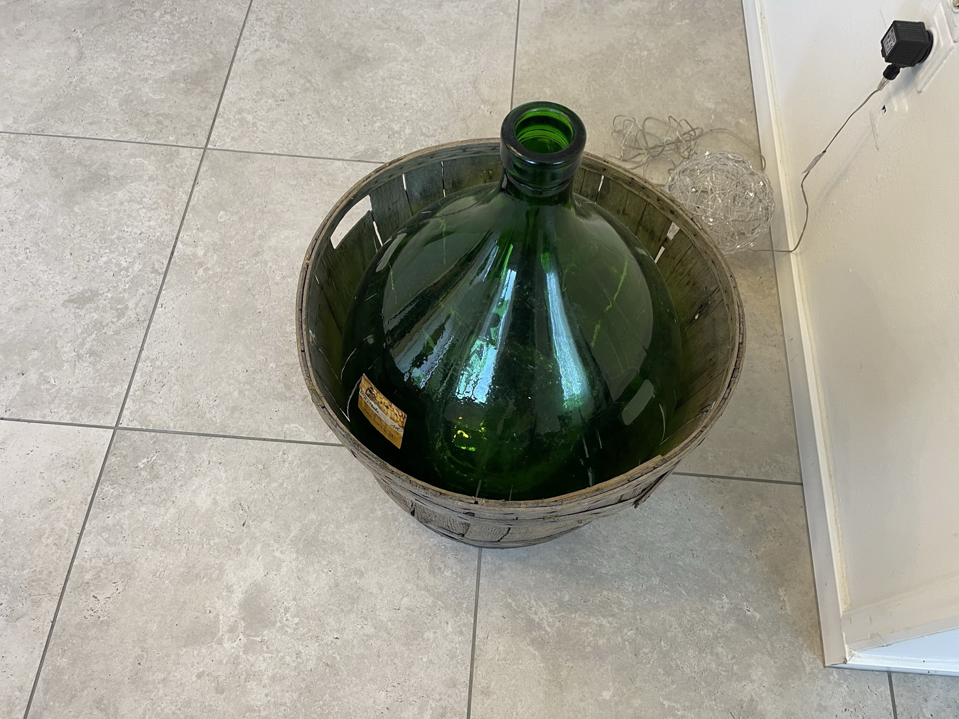 bauernstube_64G7UFmXktNuUsz Alte Ballonflasche Weinballon, Gärballon, Ballonflasche B1733FL