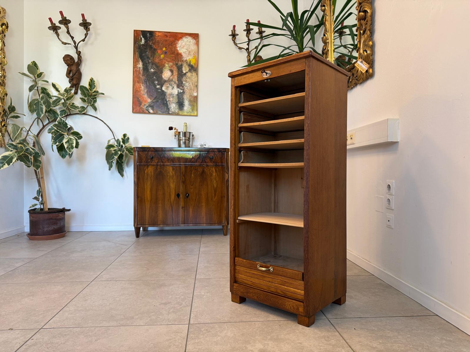 Restaurierter Jugendstil Rolladenschrank Rolladenkasten G1963