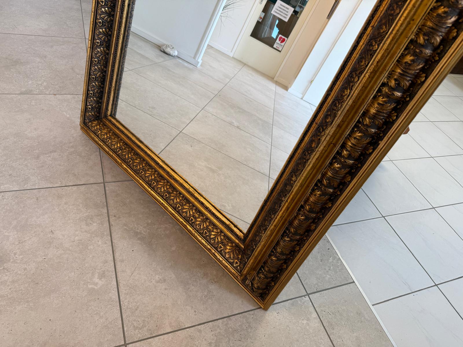 Vergoldeter Ritterspiegel Biedermeier Spiegel Traum Rahmen Antik G2166