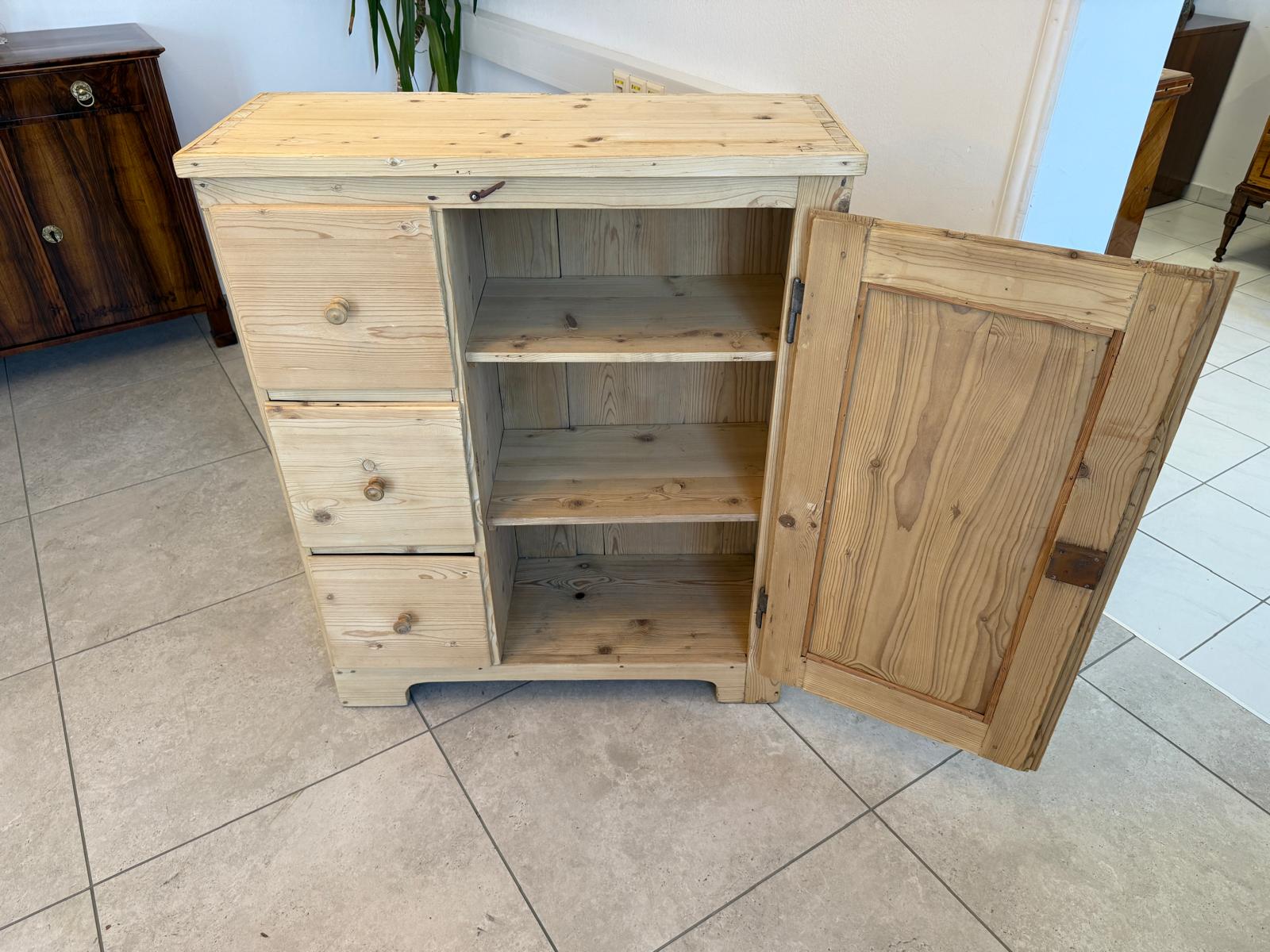 Alter Biedermeier Brotschrank Almerschrank Vorratskasten Bauernschrank Kasten G2093