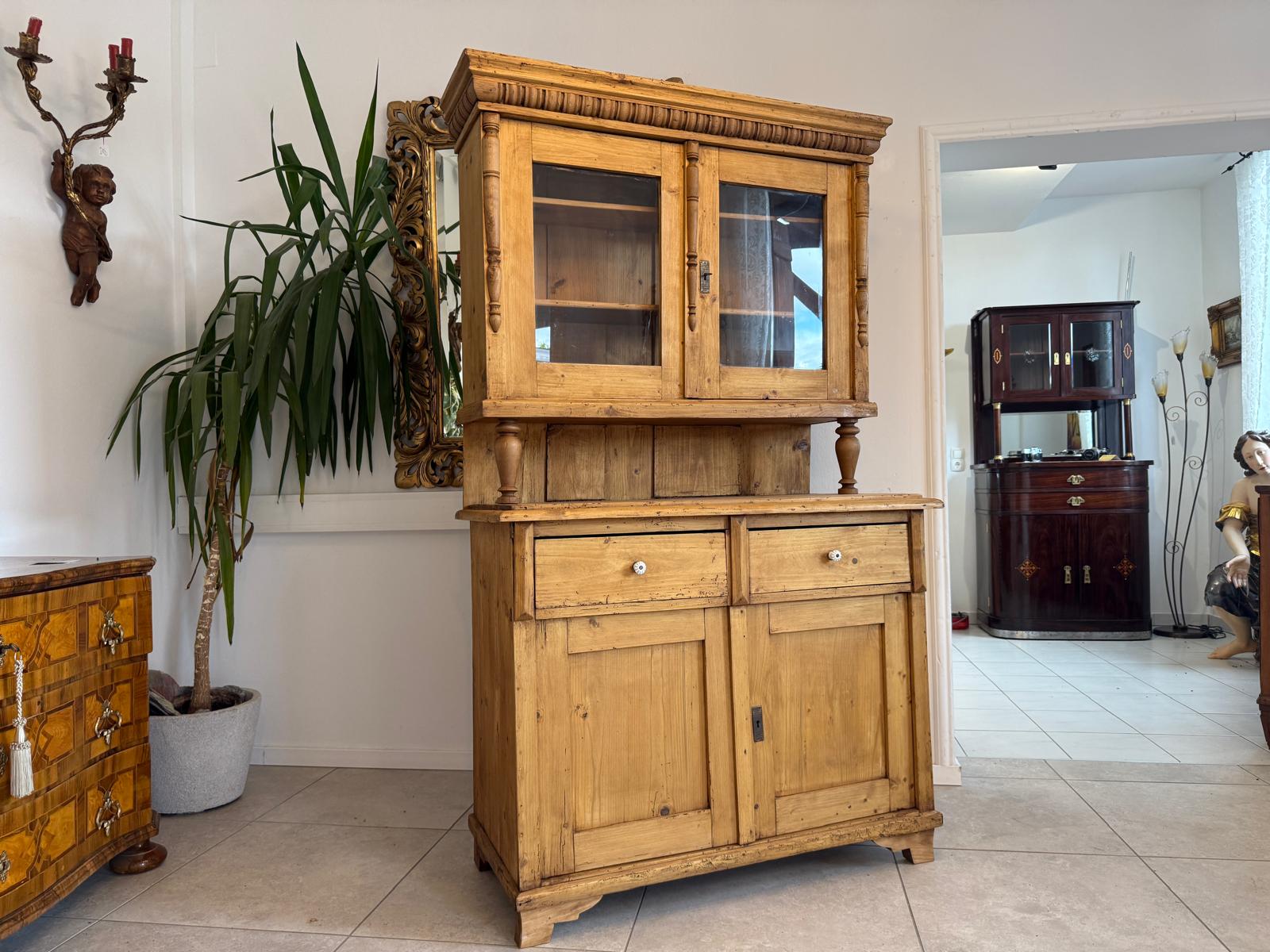 Originale Gründerzeit Küchenkredenz Bauernschrank Bauernkredenz D2631